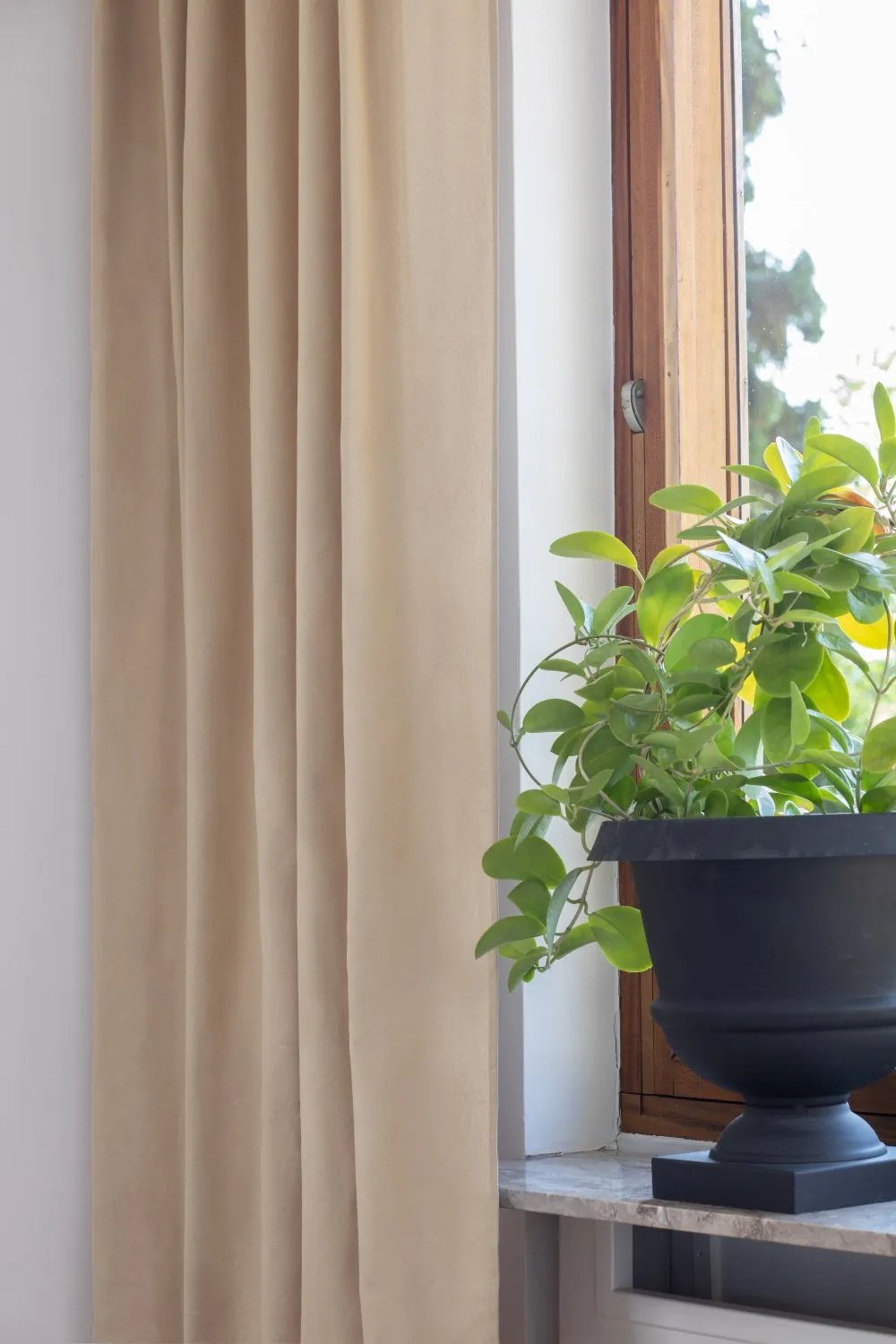 Curtains - Cotton curtain Anja (beige)