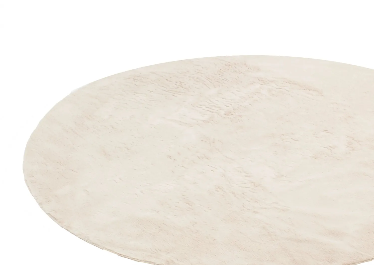 Round rugs - Aranga Super Soft Fur (beige)
