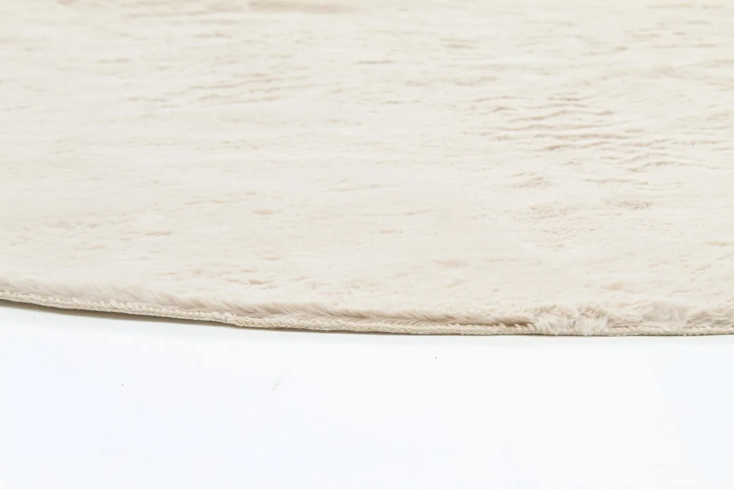 Round rugs - Aranga Super Soft Fur (beige)