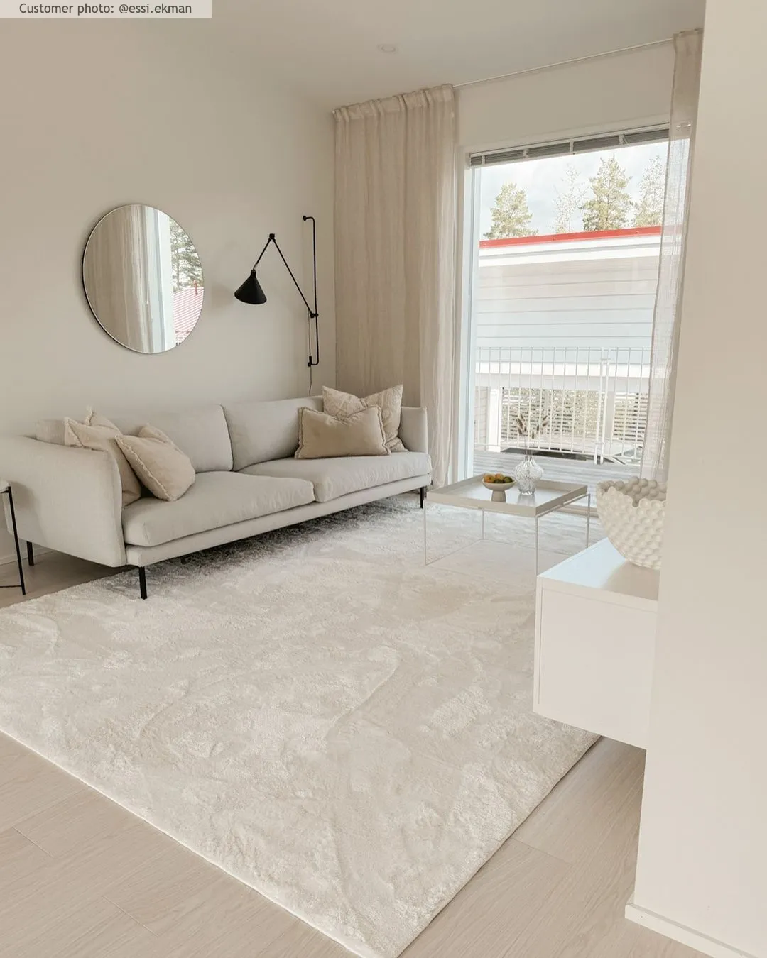 Shaggy rugs - Aranga Super Soft Fur (white)