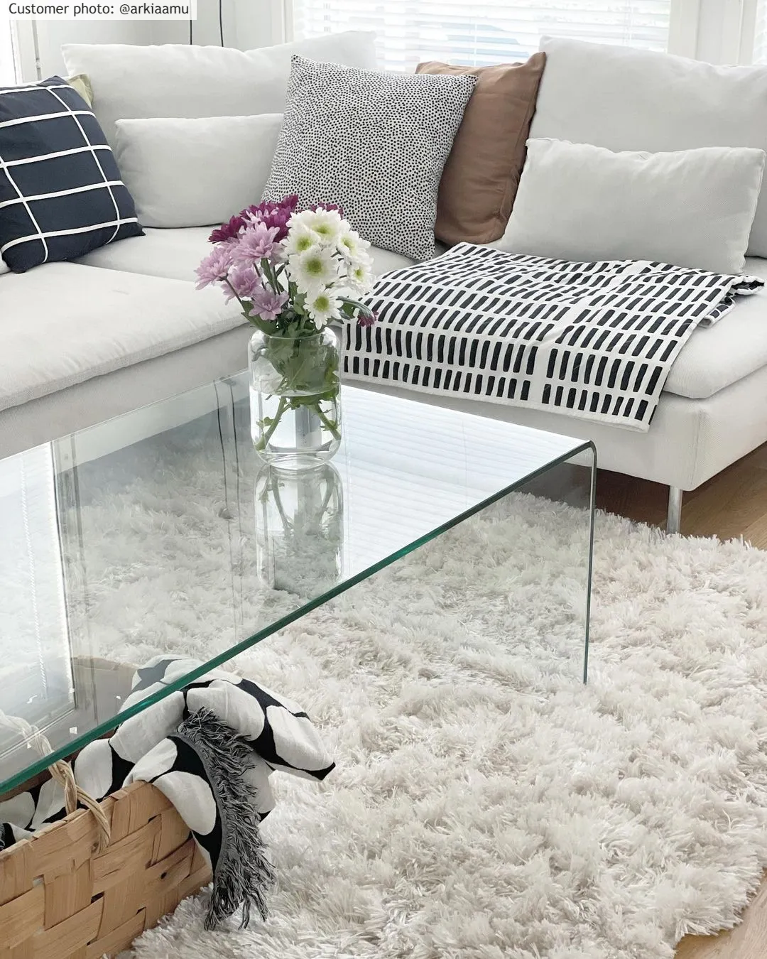 Shaggy rugs - Janjira (white)