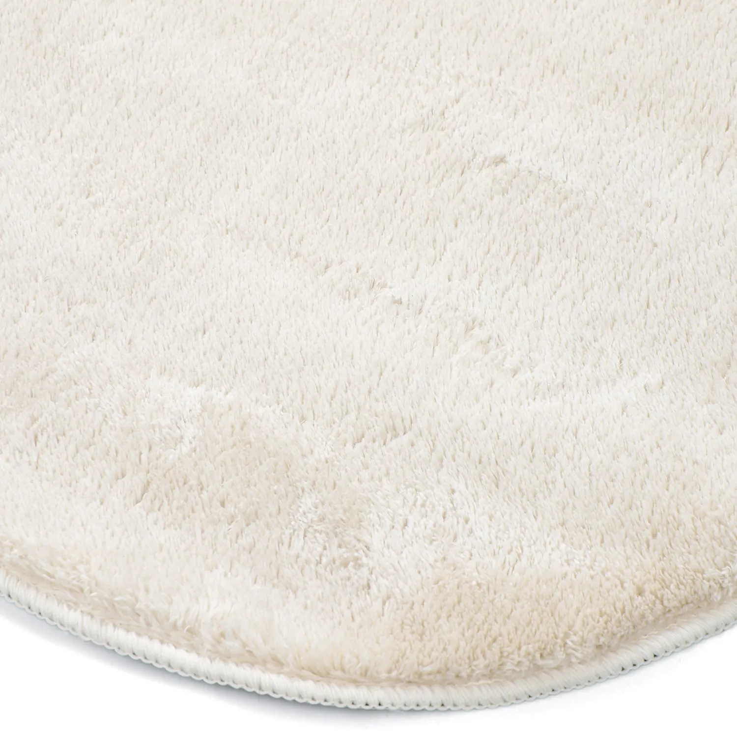 Asymmetric Wavy Shaggy Rug - Aranga Super Soft Fur (beige)