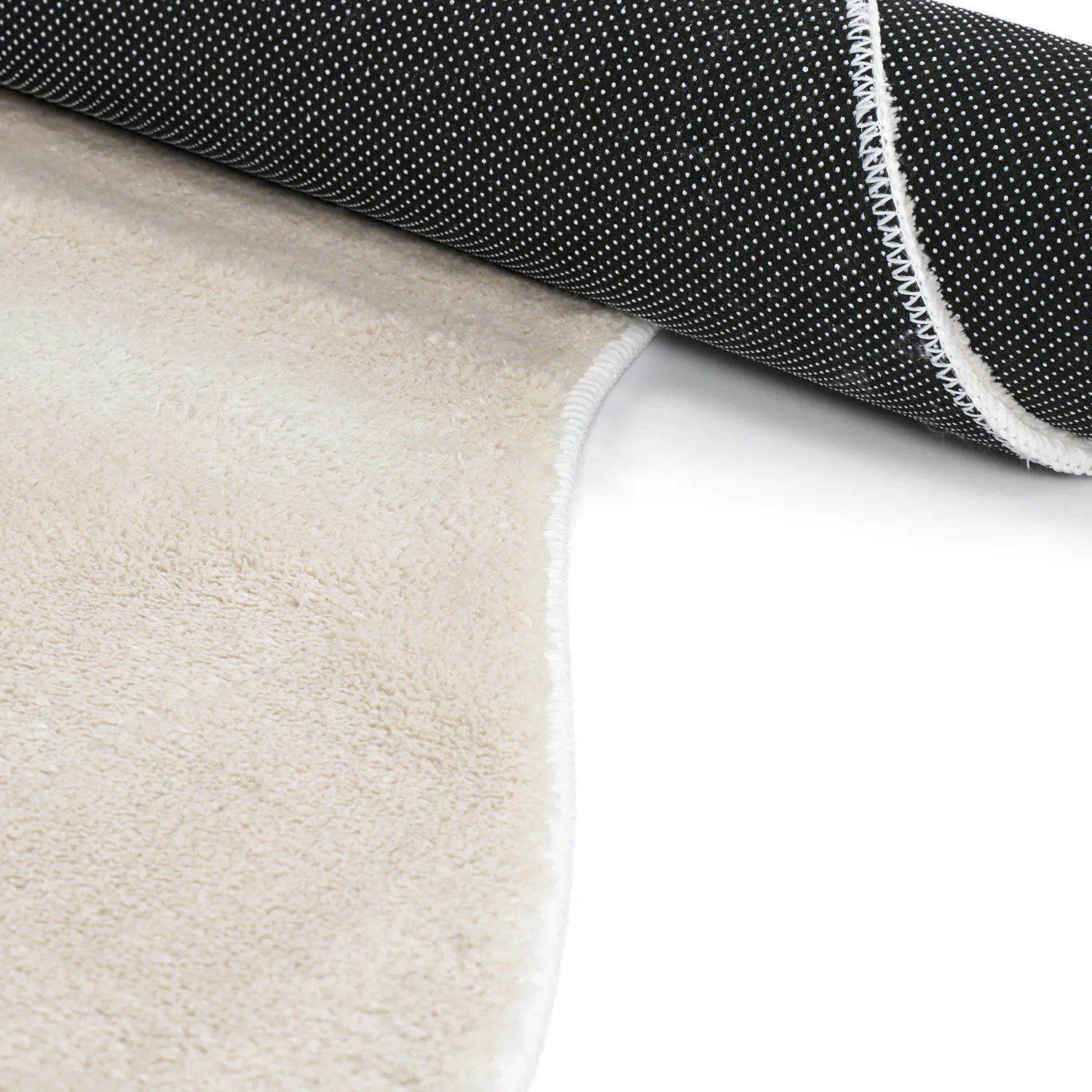 Asymmetric Wavy Shaggy Rug - Aranga Super Soft Fur (beige)