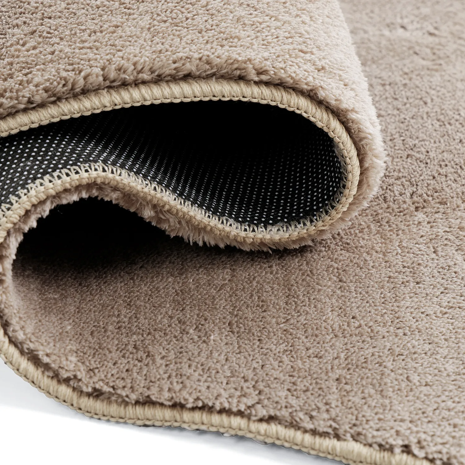 Asymmetric Wavy Shaggy Rug - Aranga Super Soft Fur (brown)