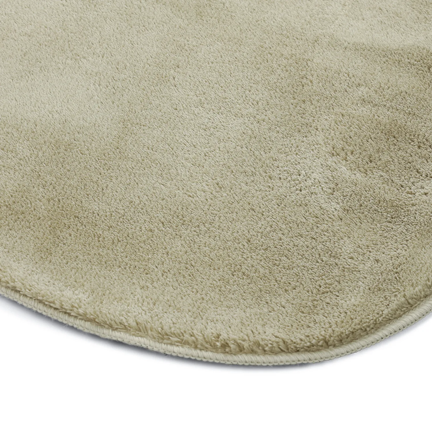 Asymmetric Wavy Shaggy Rug - Aranga Super Soft Fur (light green)