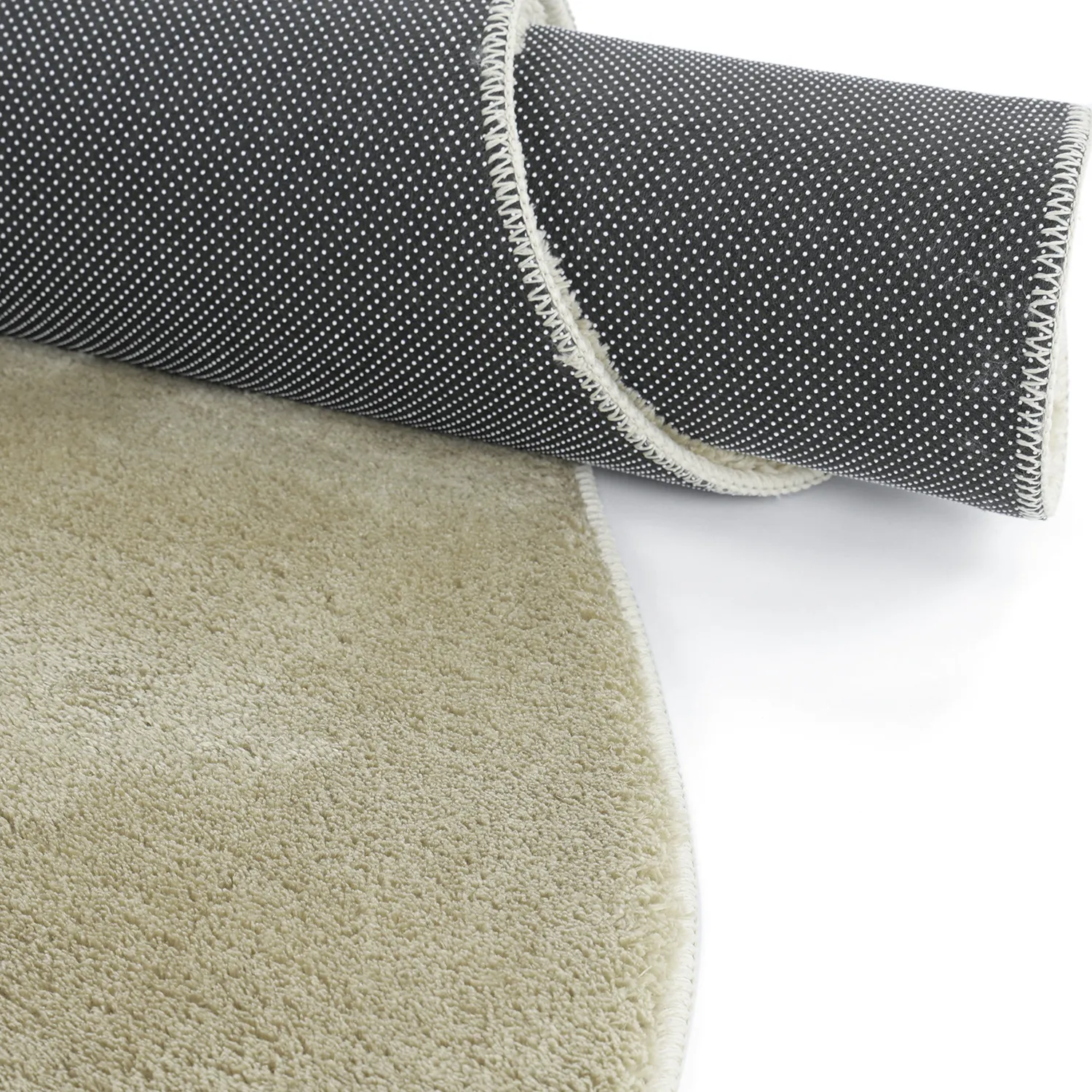 Asymmetric Wavy Shaggy Rug - Aranga Super Soft Fur (light green)
