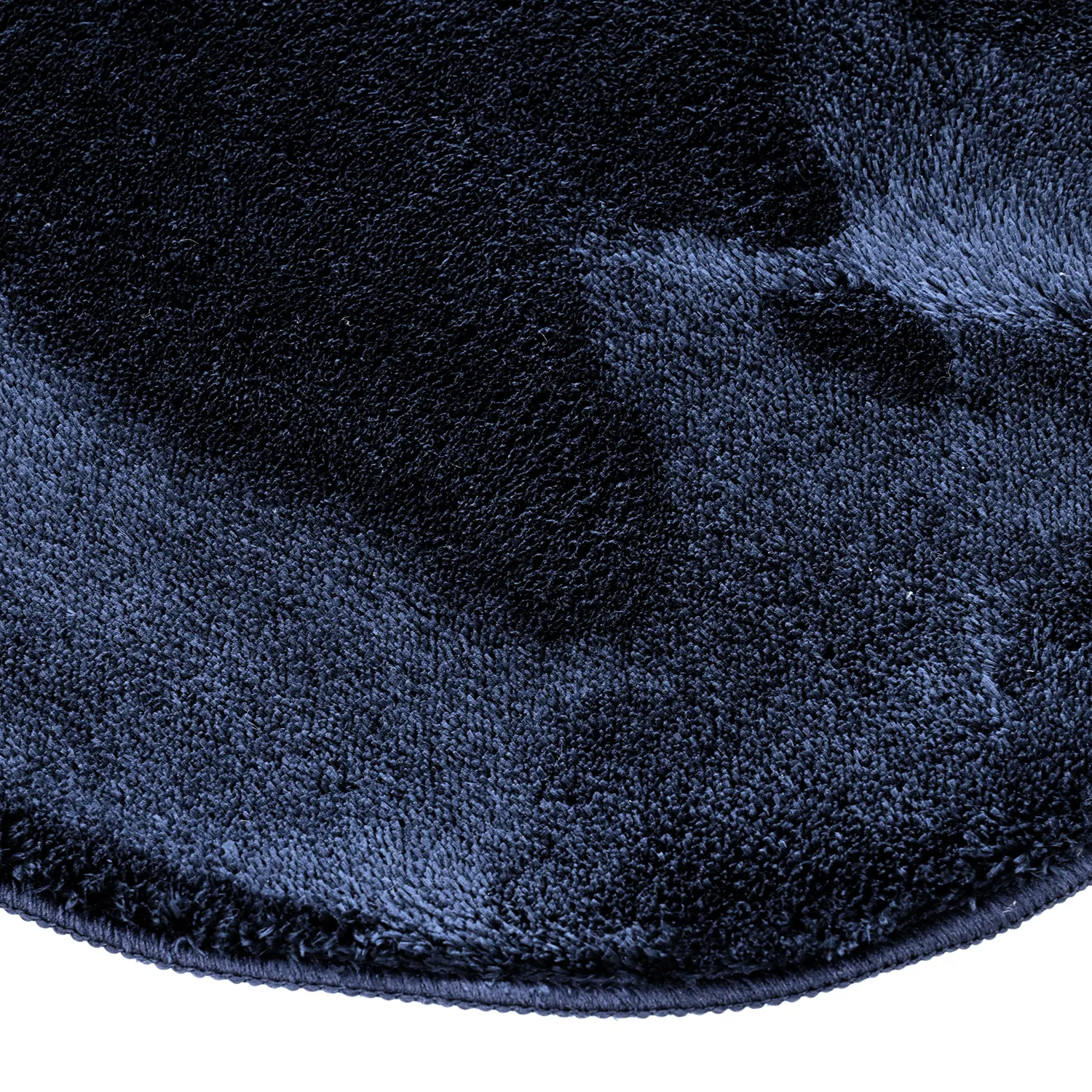 Asymmetric Wavy Shaggy Rug - Aranga Super Soft Fur (dark blue)