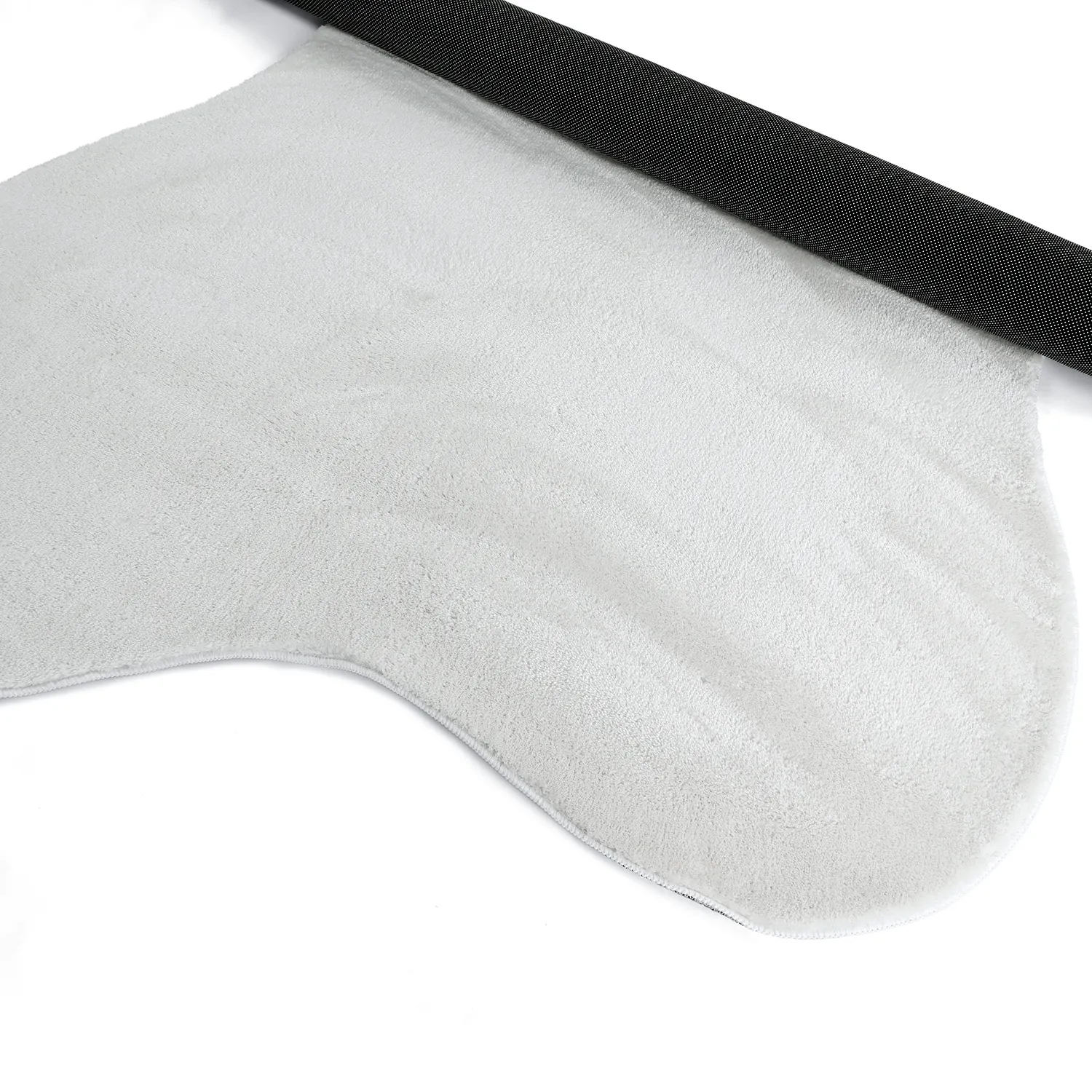 Asymmetric Wavy Shaggy Rug - Aranga Super Soft Fur (white)