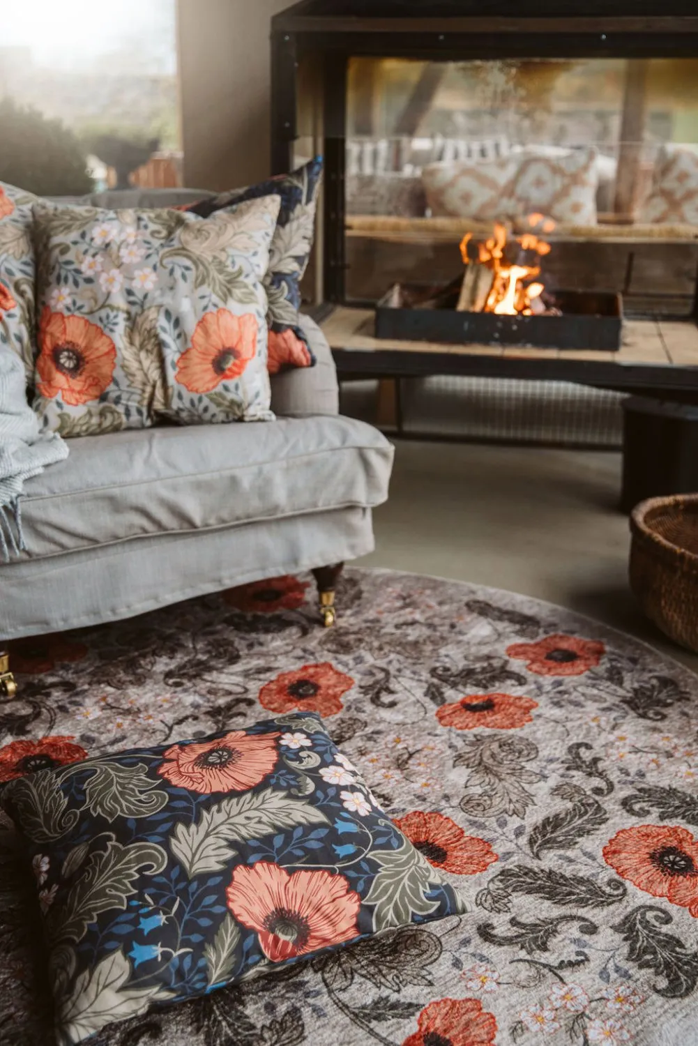 Cushion cover - Poppy (beige)