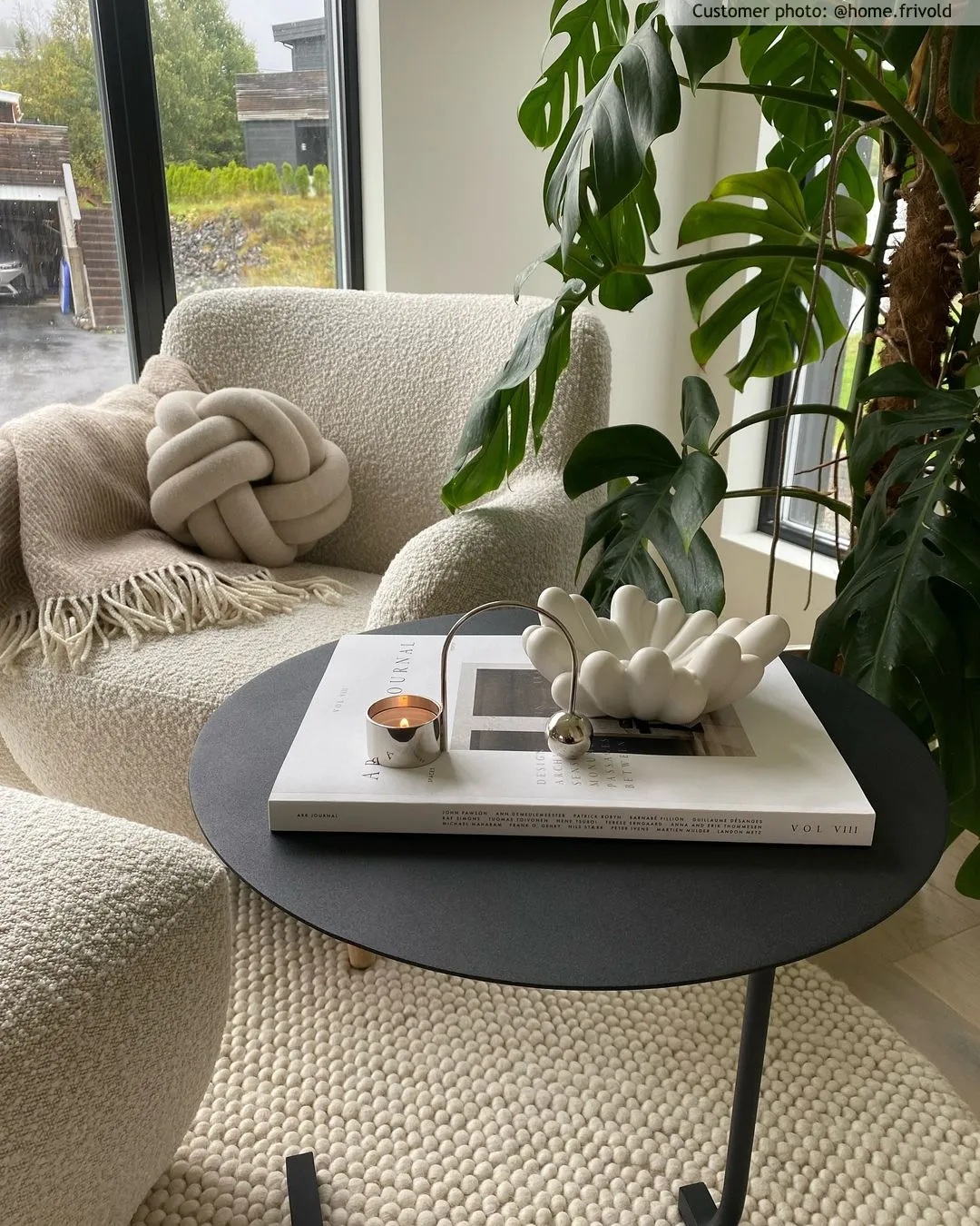 Round rug - Avafors Wool Bubble (beige)