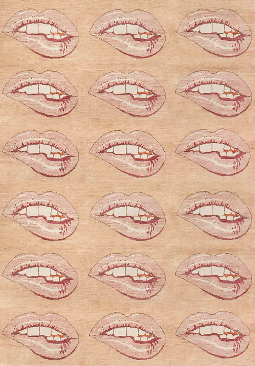 Wilton rug - Avery (beige/pink)