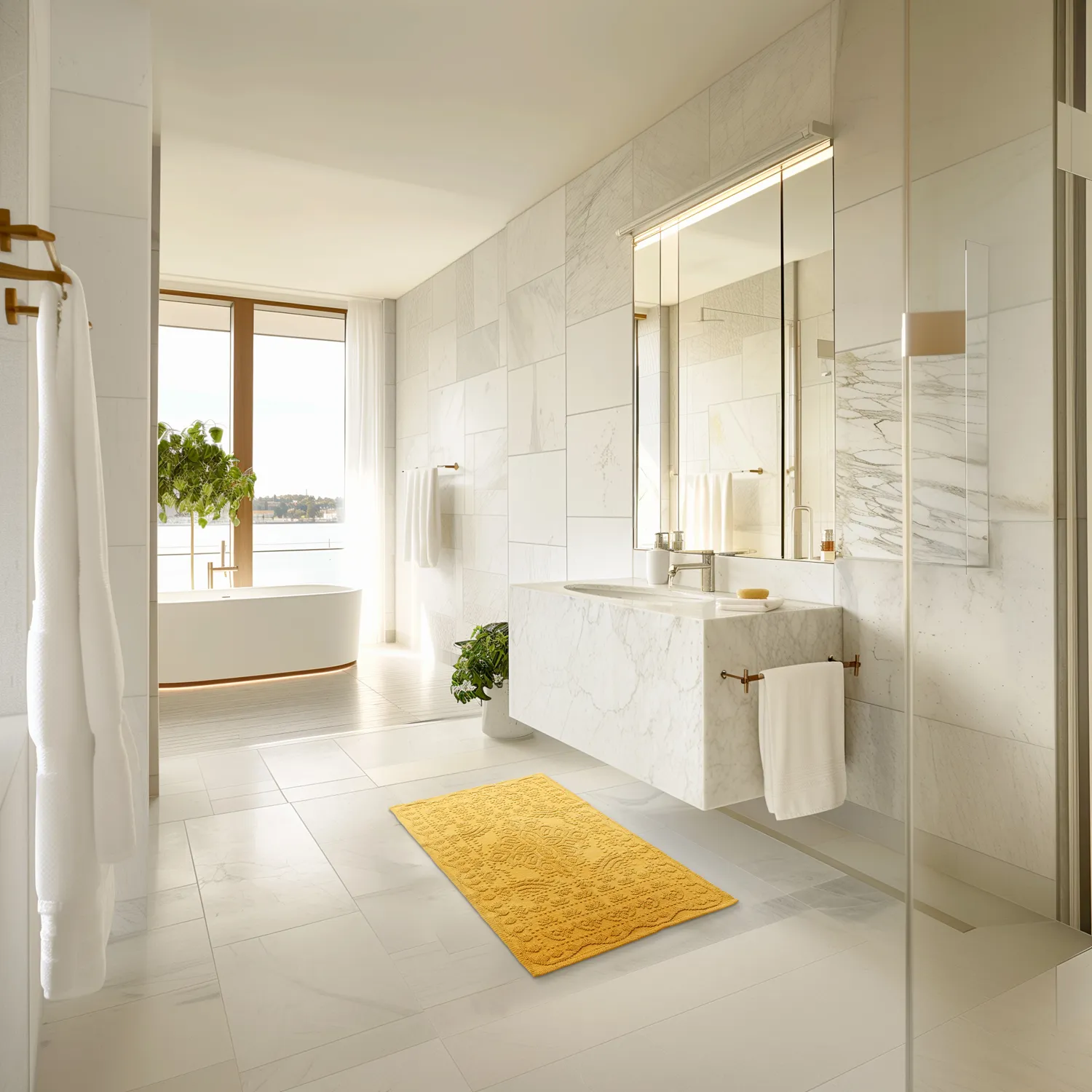 Bath mat - Bella (yellow)