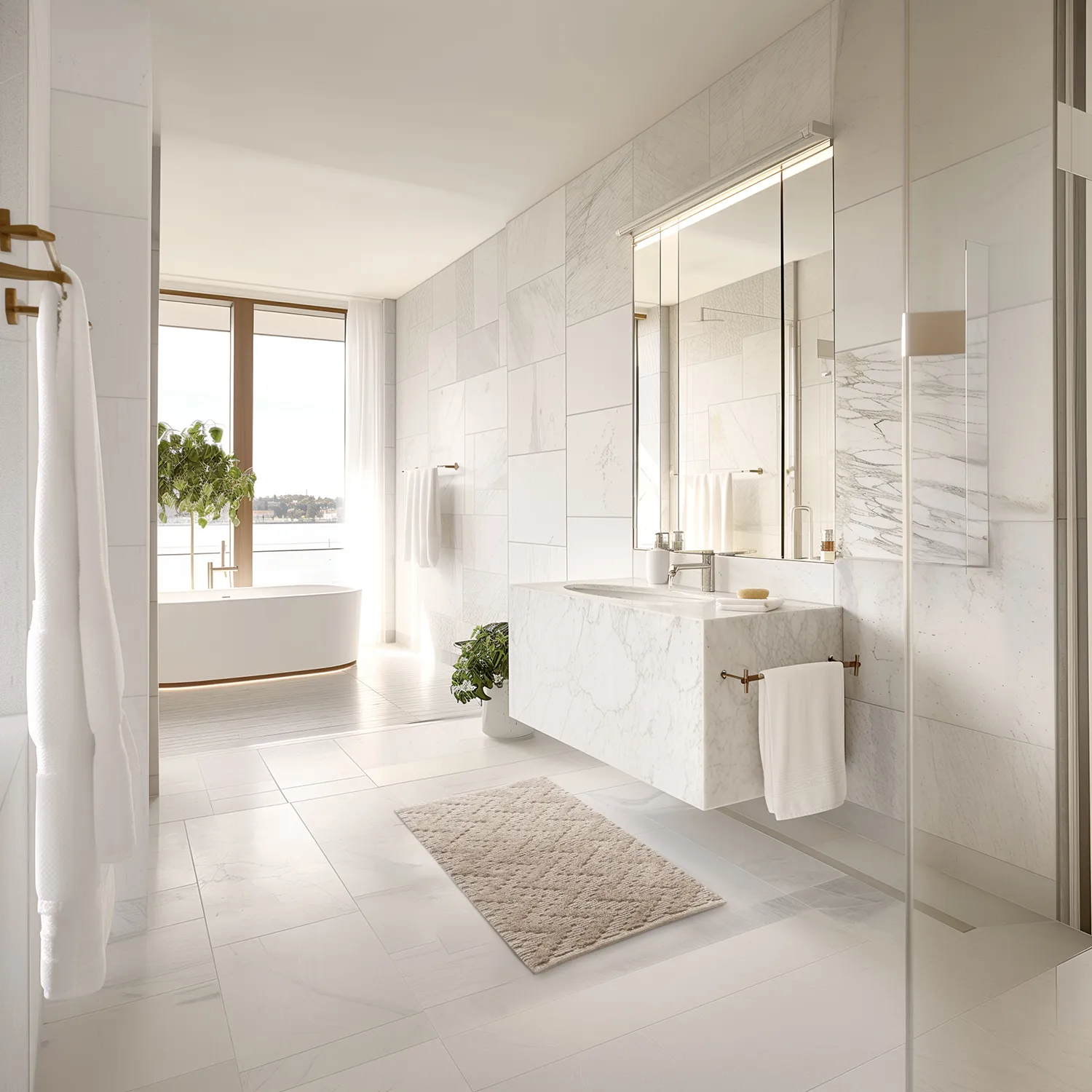 Bath mat - Bellona (Beige)