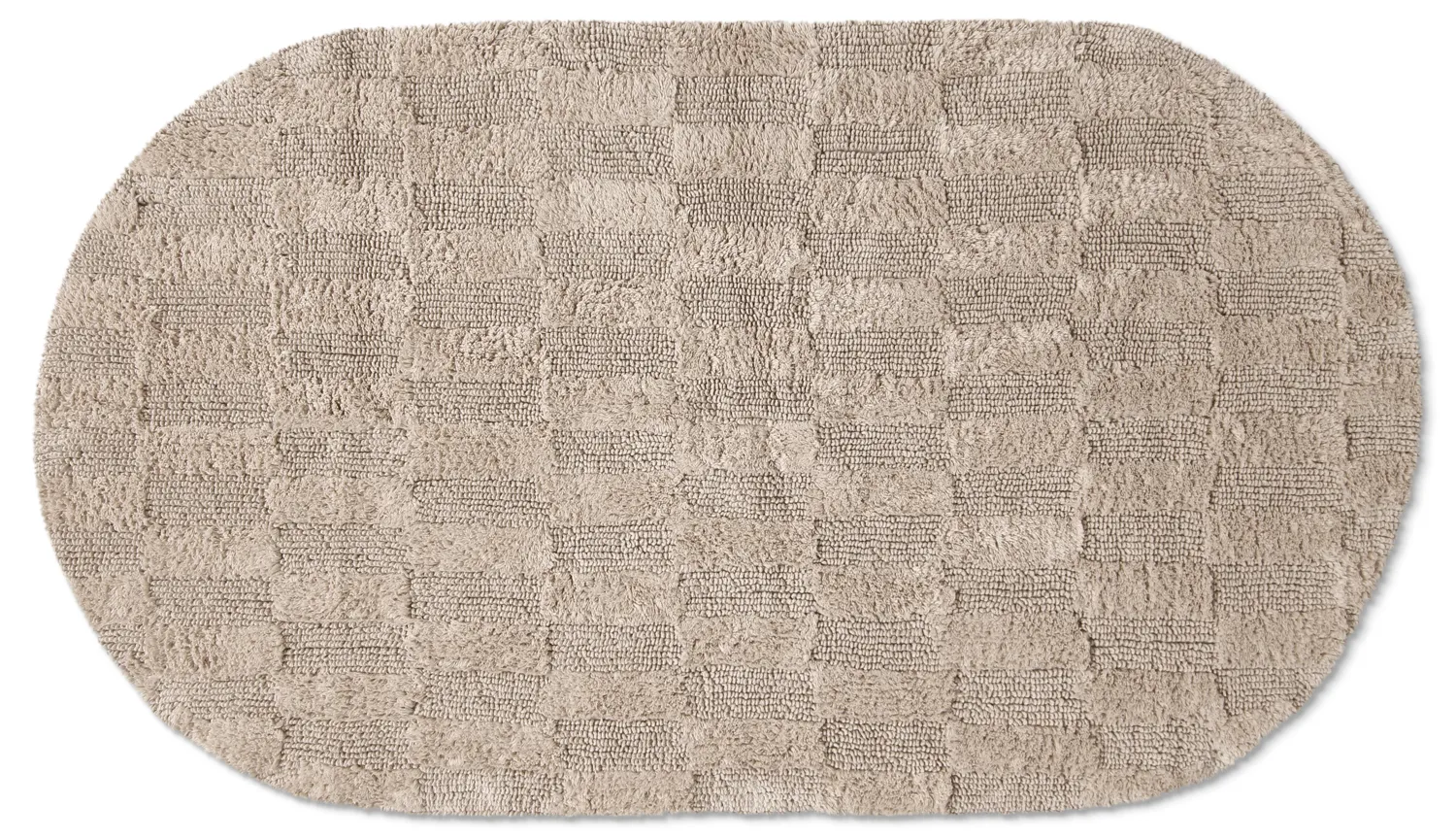 Oval bath mat - Beige (beige)