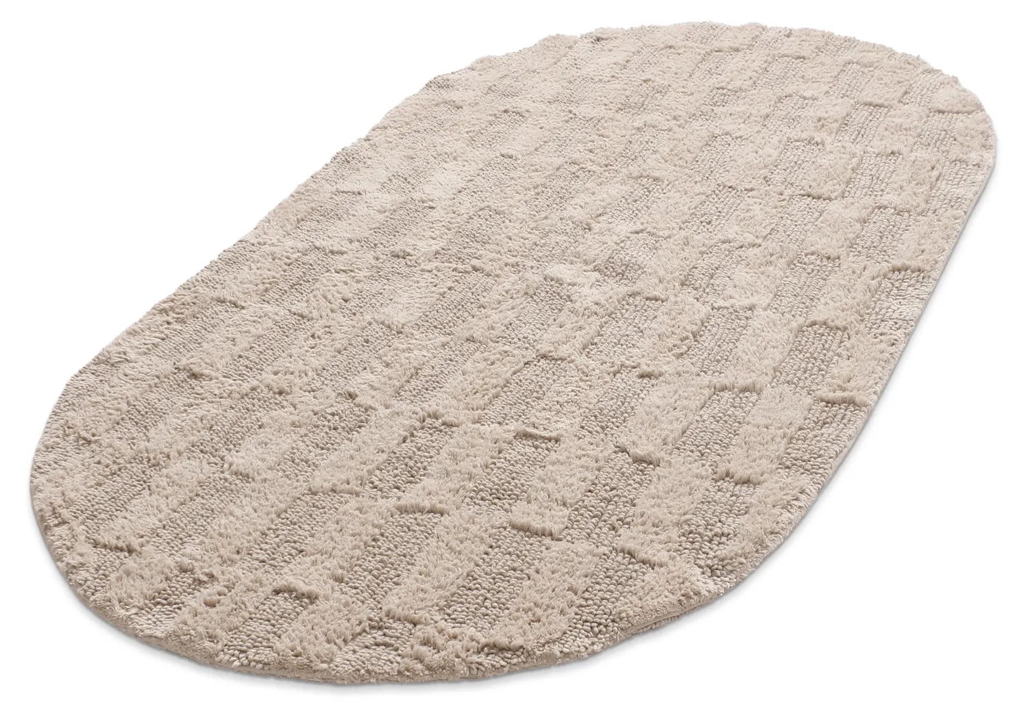 Oval bath mat - Beige (beige)