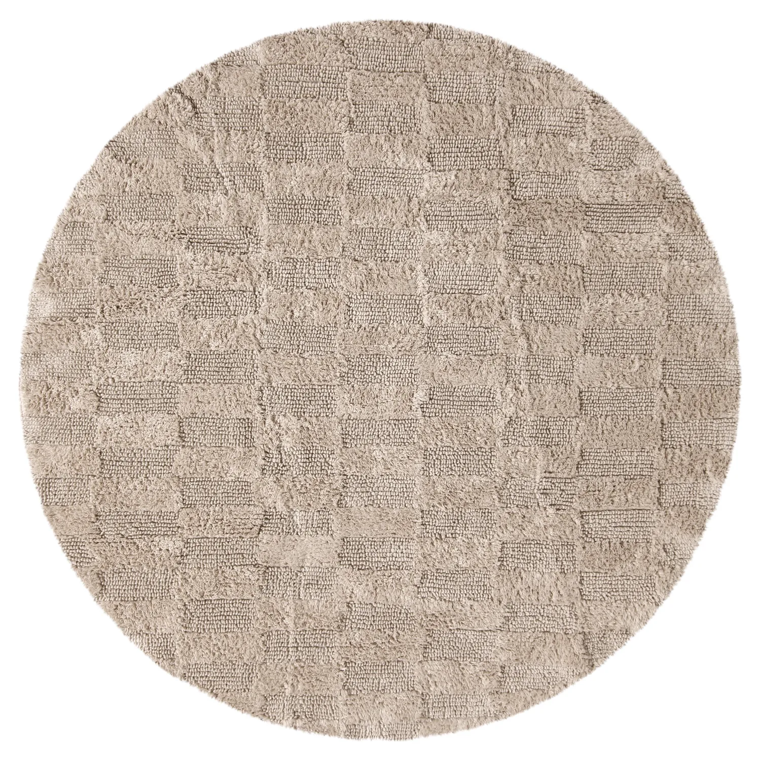 Round bath mat - Beige (Beige)