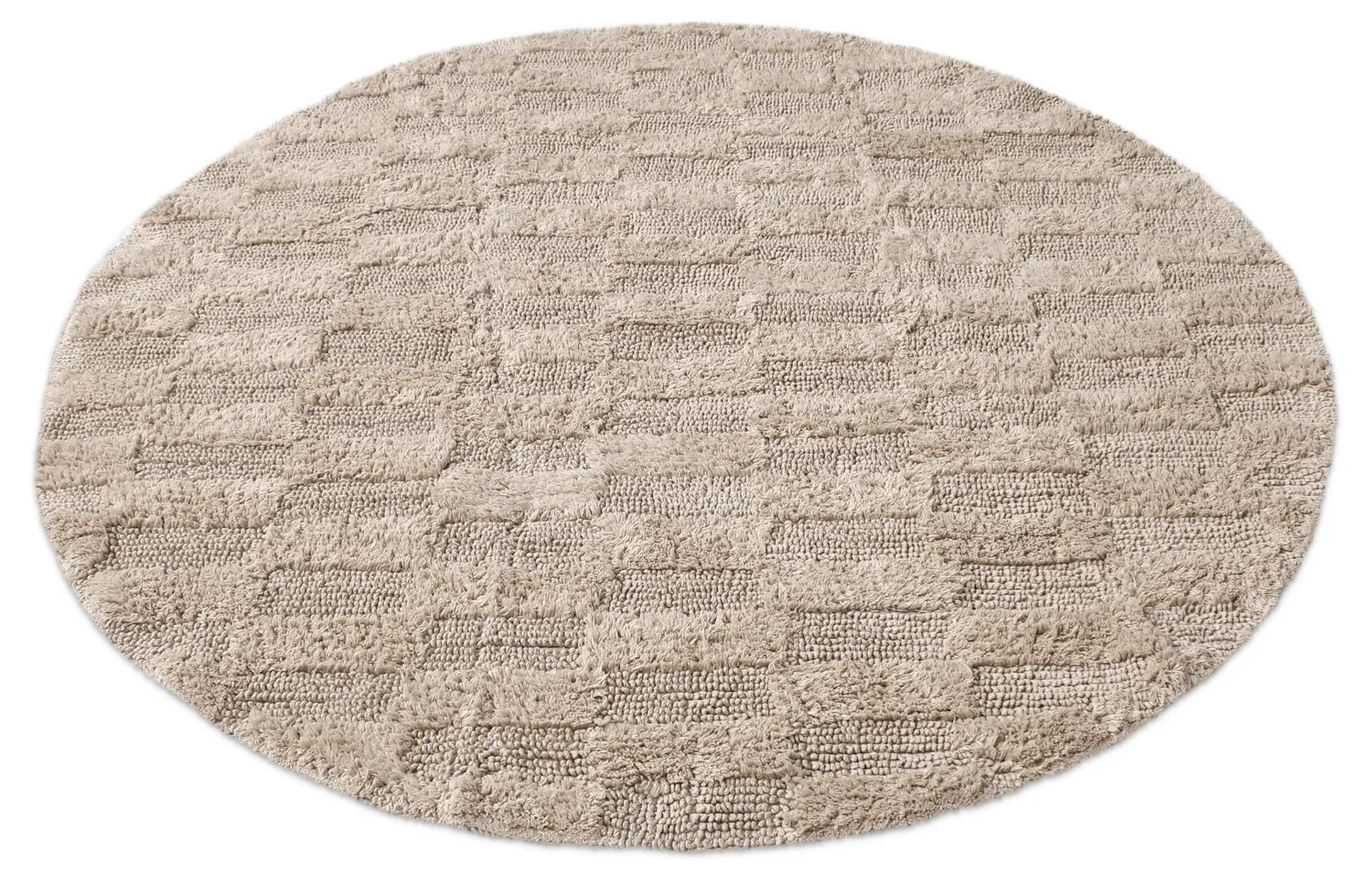 Round bath mat - Beige (Beige)