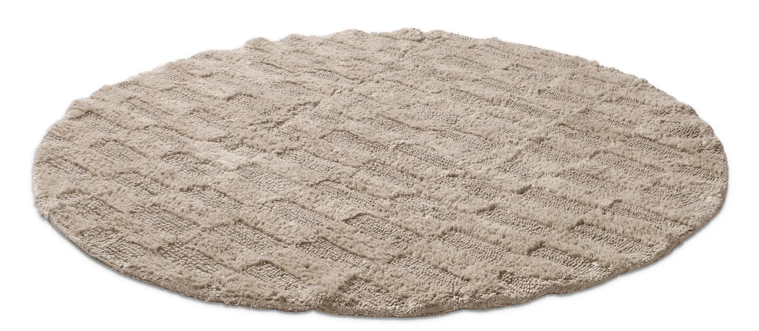 Round bath mat - Beige (Beige)