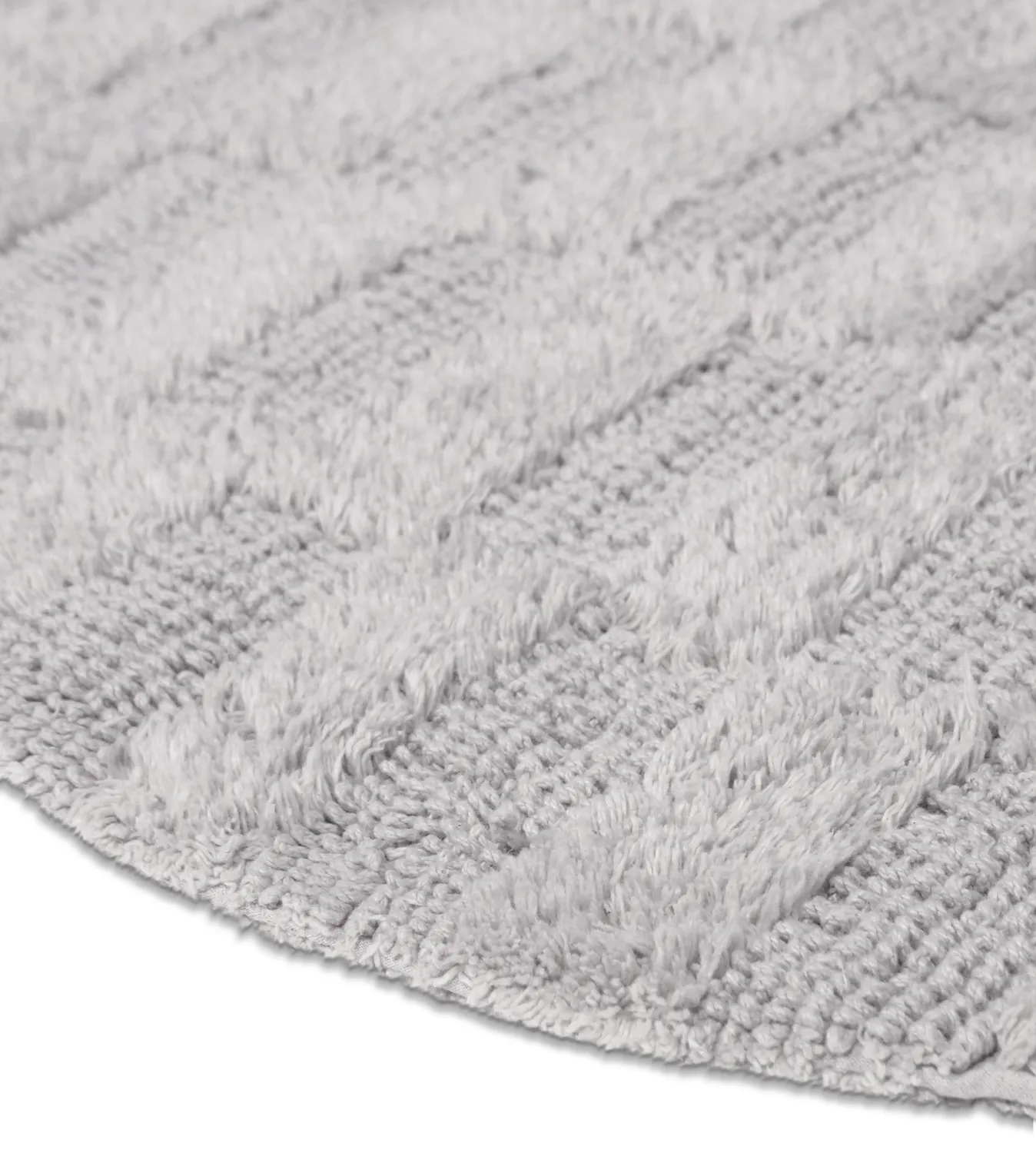 Oval bath mat - Bevin (Light gray)