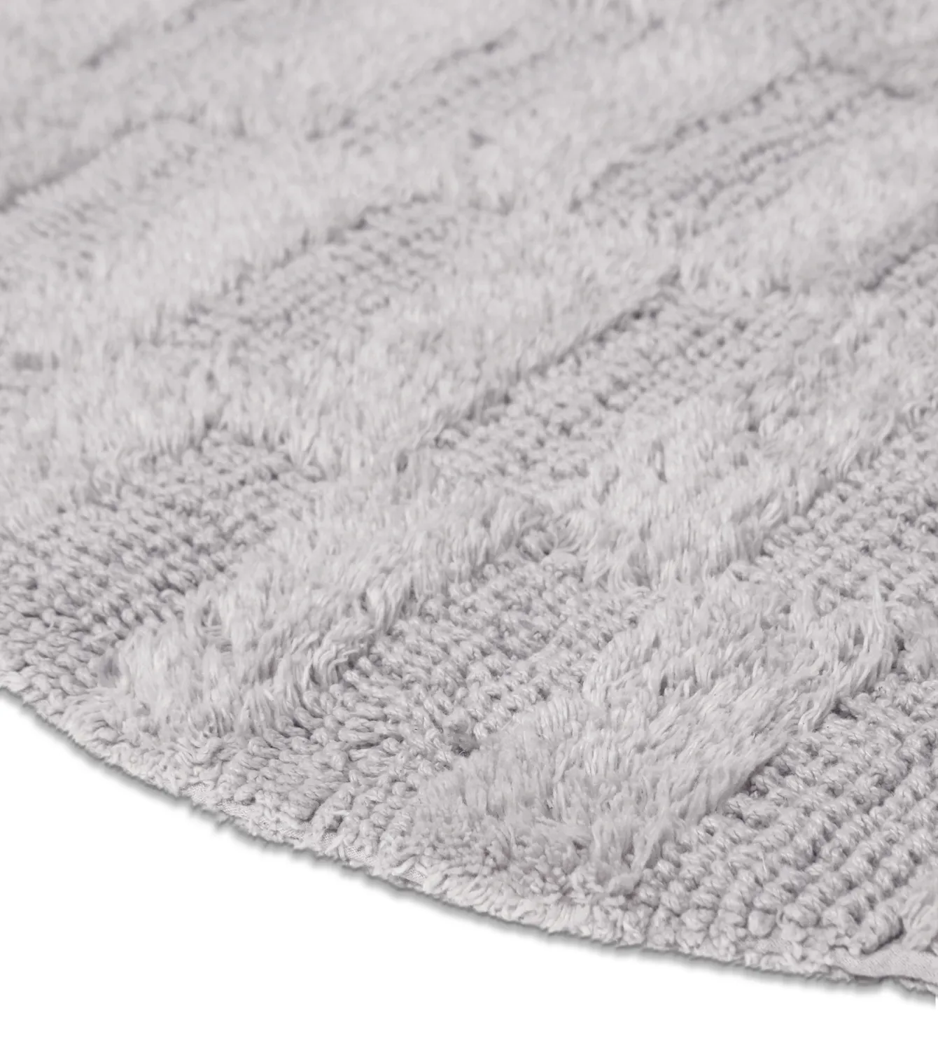 Round bath mat - Bevin (light gray)