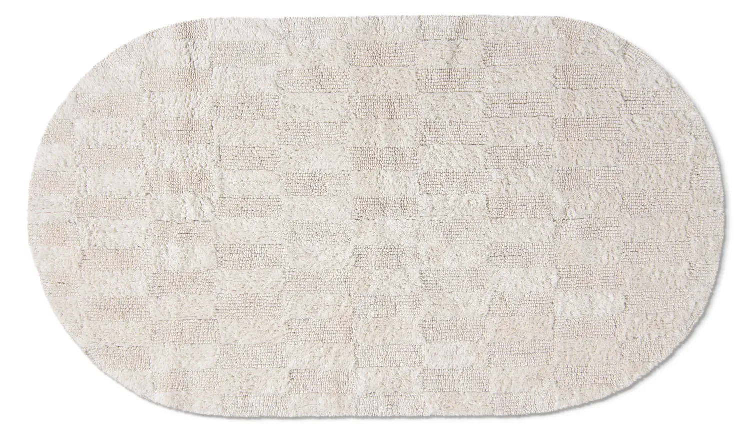 Oval bath mat - Bevin (offwhite)