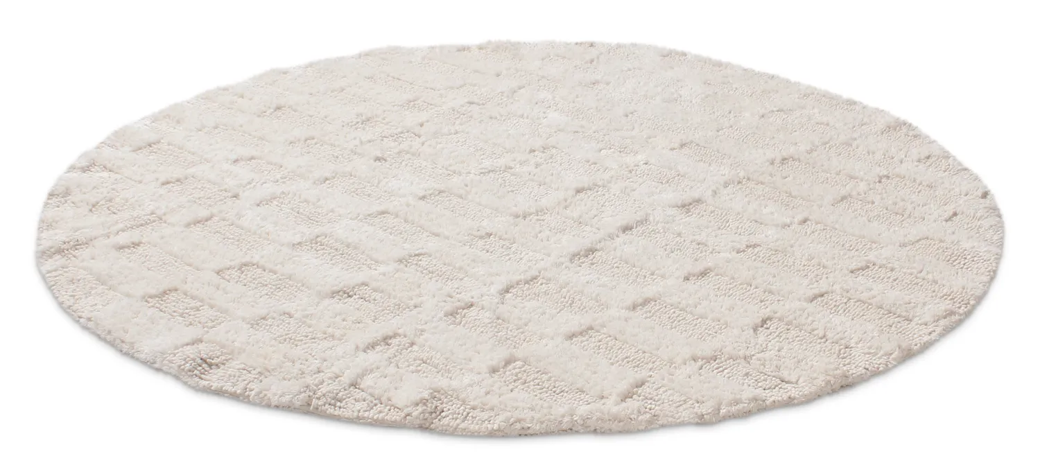 Round bath mat - Bevin (Offwhite)