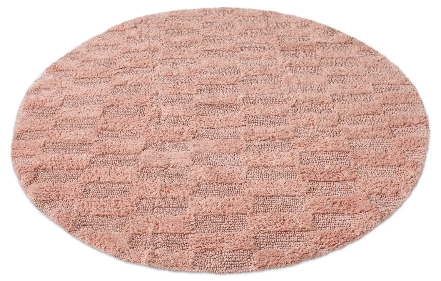 Round bath mat - Bevin (pink)