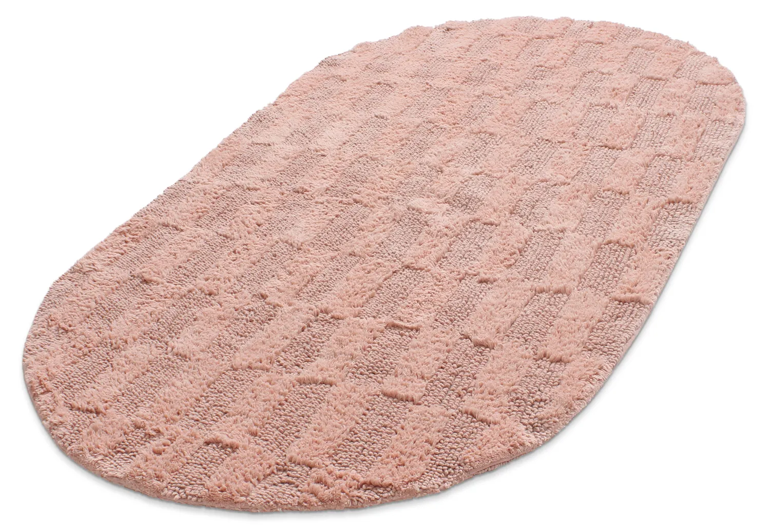 Oval bath mat - Bevin (pink)