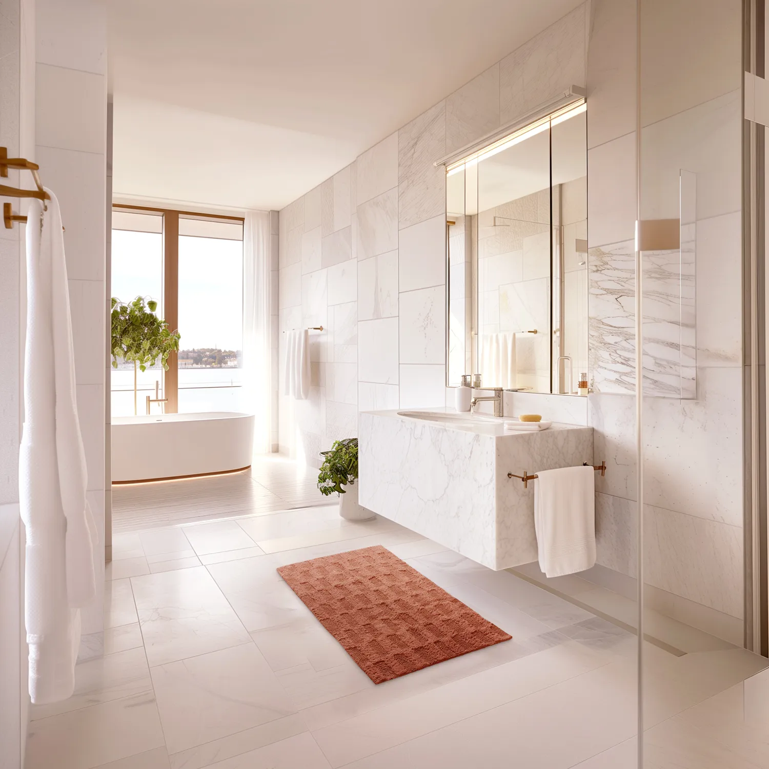 Bath mat - Bevin (Terracotta)