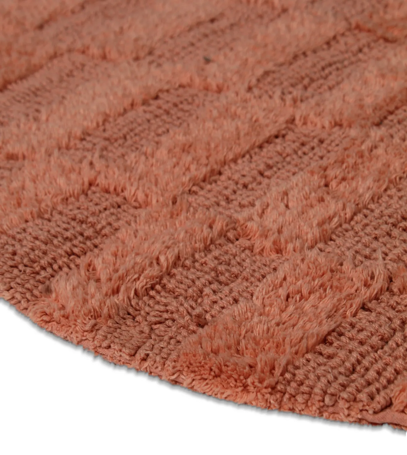 Round bath mat - Bevin (Terracotta)