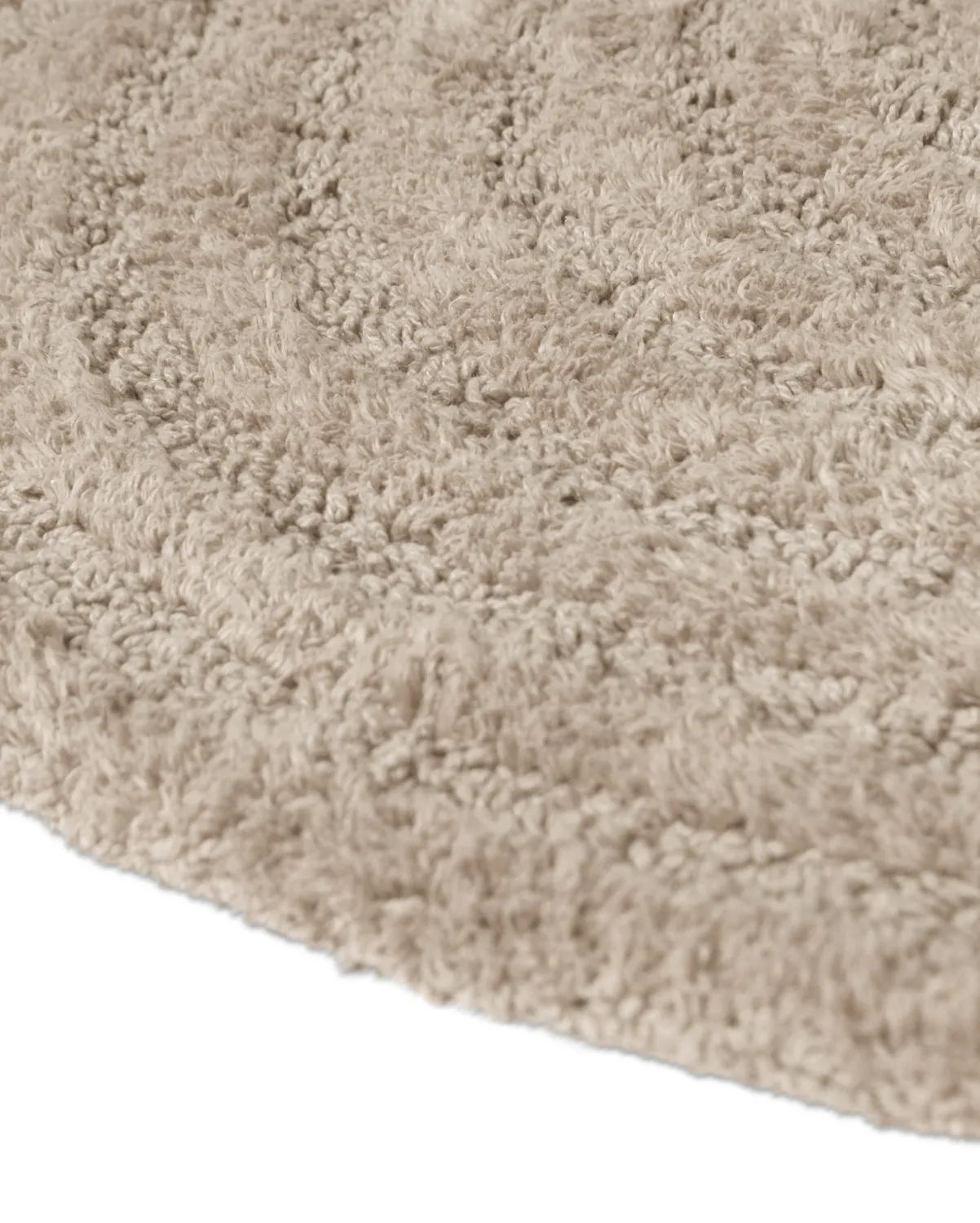 Round bath mat - Embla (Beige)