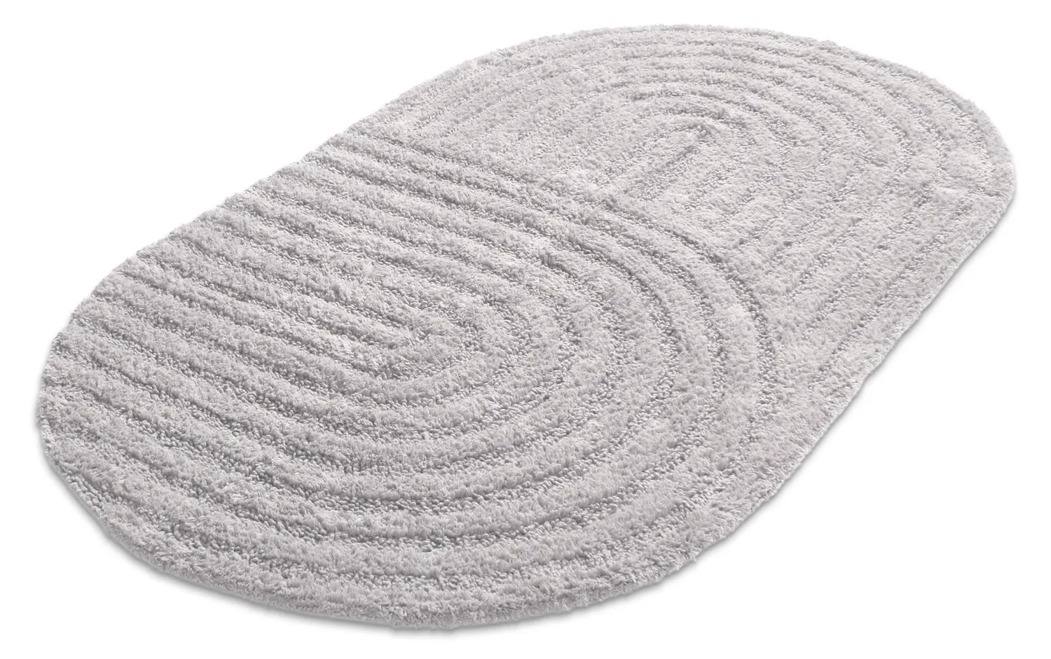Oval bath mat - Embla (light gray)