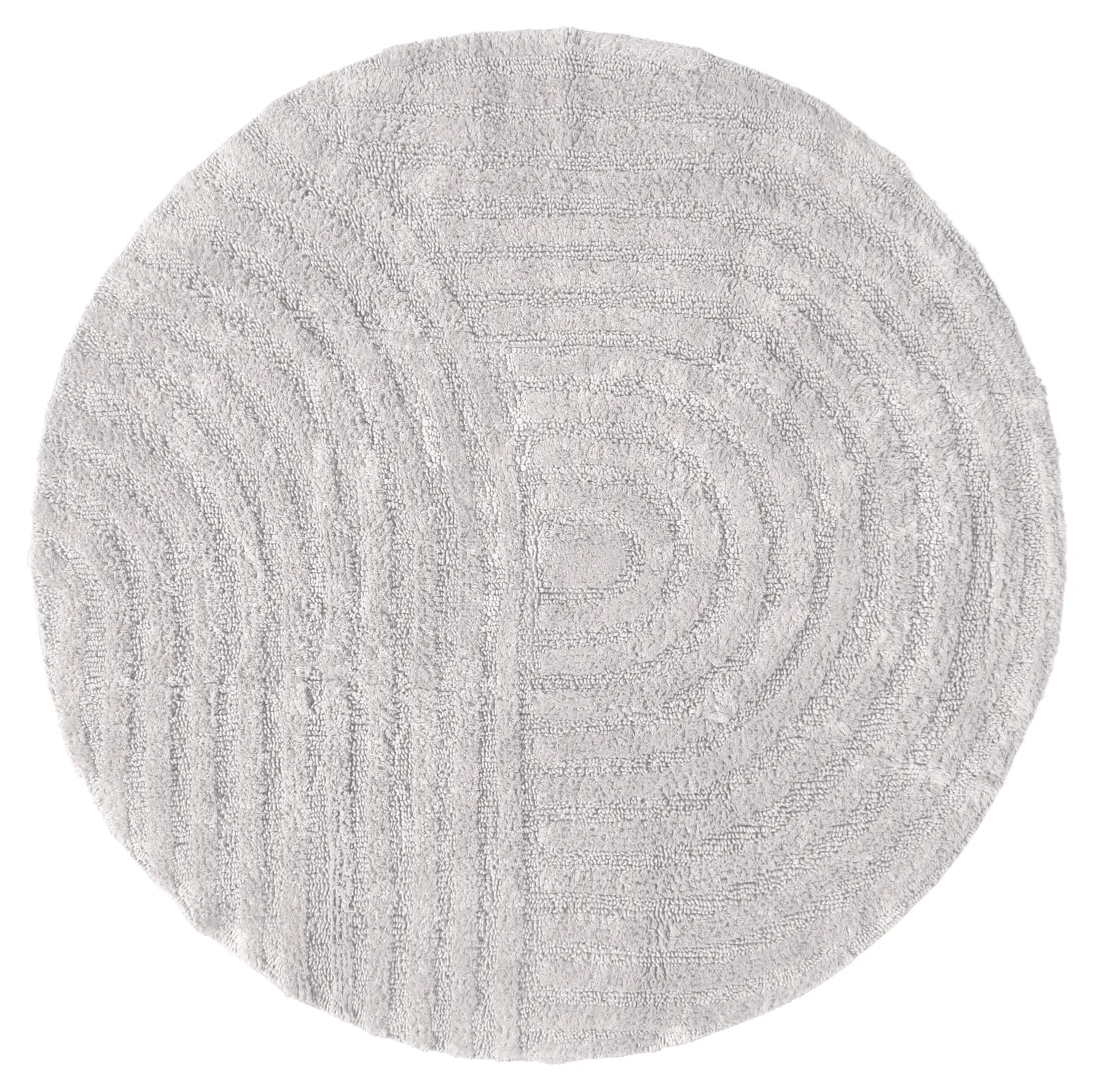 Round bath mat - Embla (Light gray)