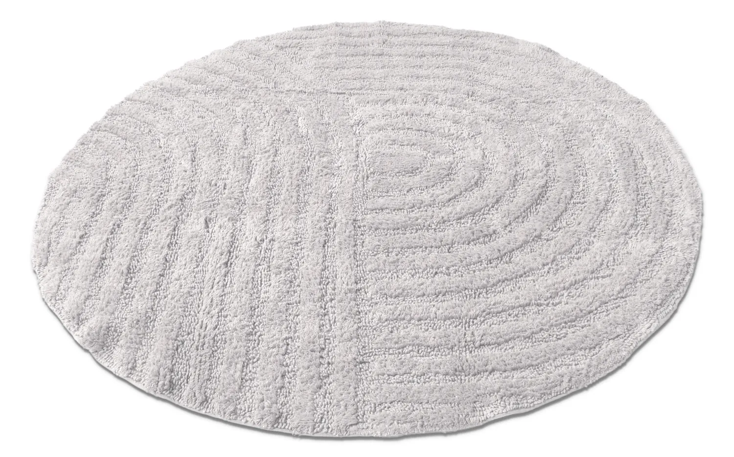 Round bath mat - Embla (Light gray)