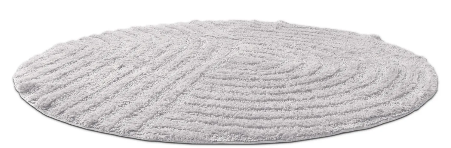 Round bath mat - Embla (Light gray)