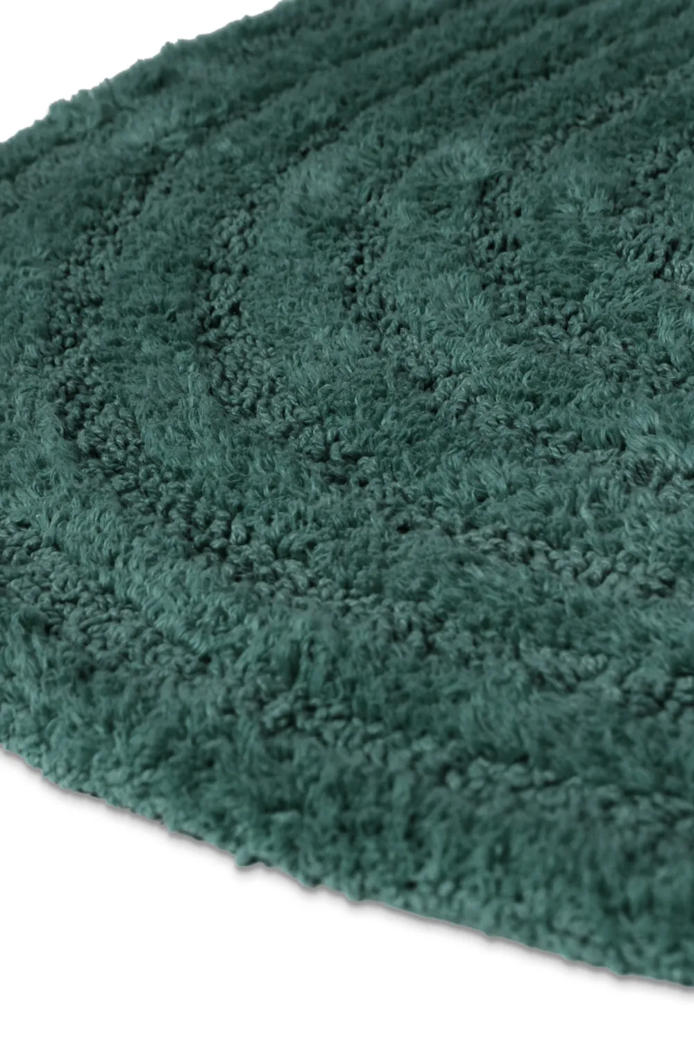 Oval bath mat - Embla (dark green)