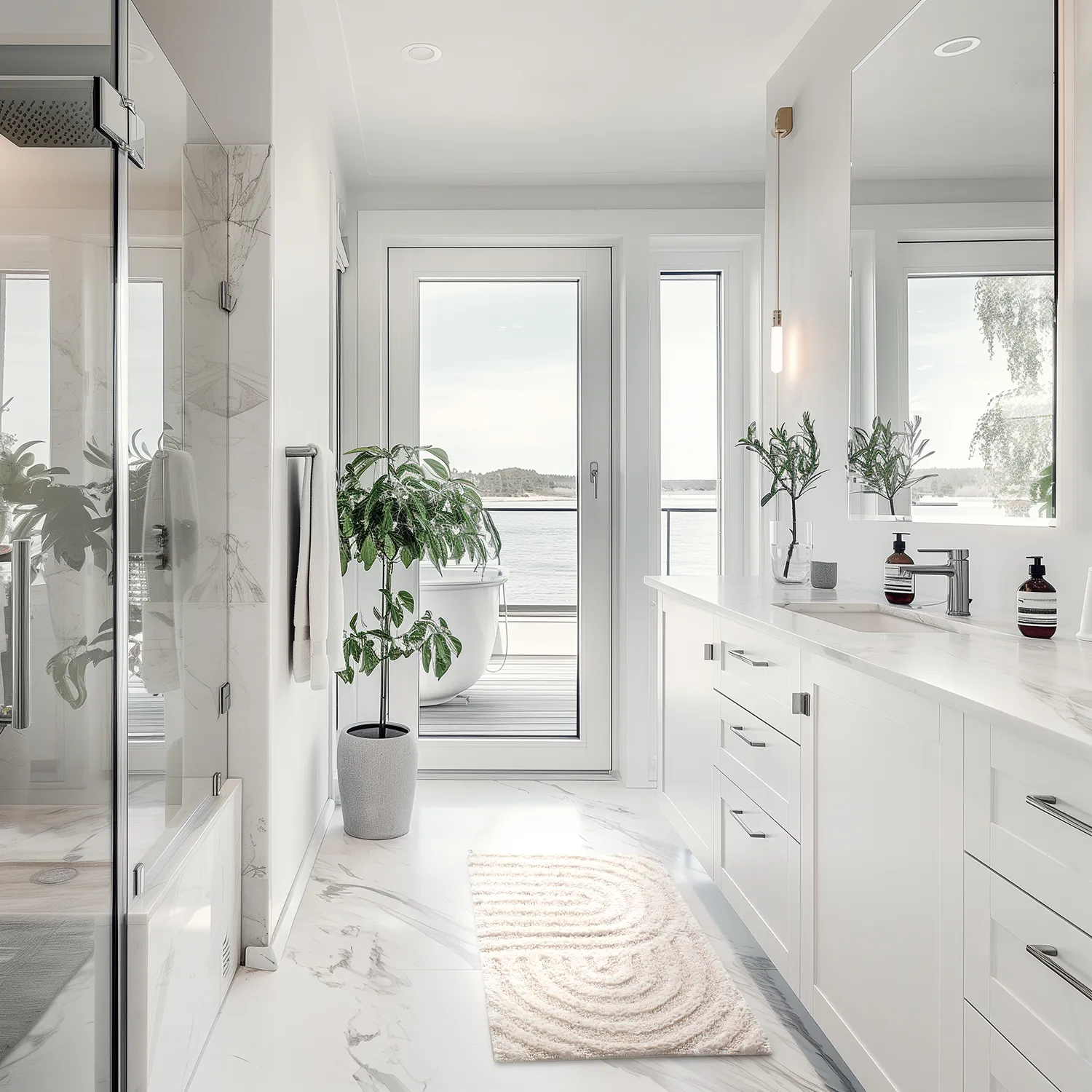 Bath mat - Embla (offwhite)