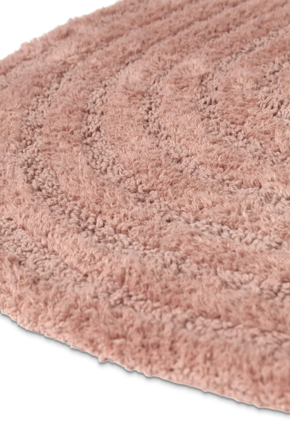 Oval bath mat - Embla (pink)
