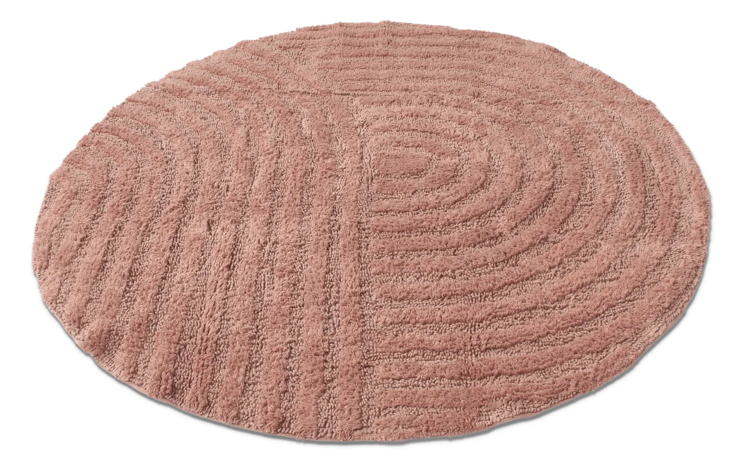 Round bath mat - Embla (pink)