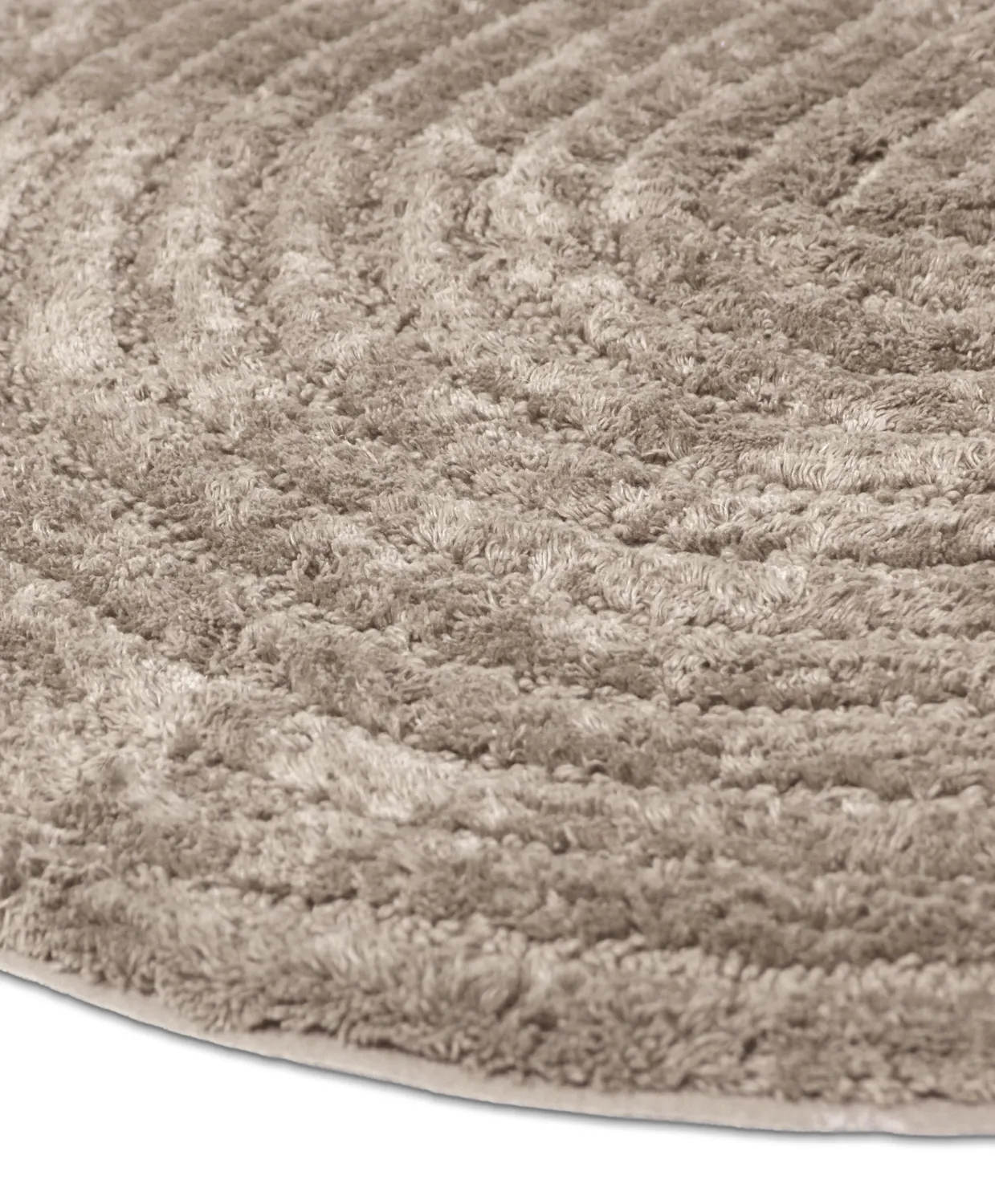 Oval bath mat - Eveena (beige)