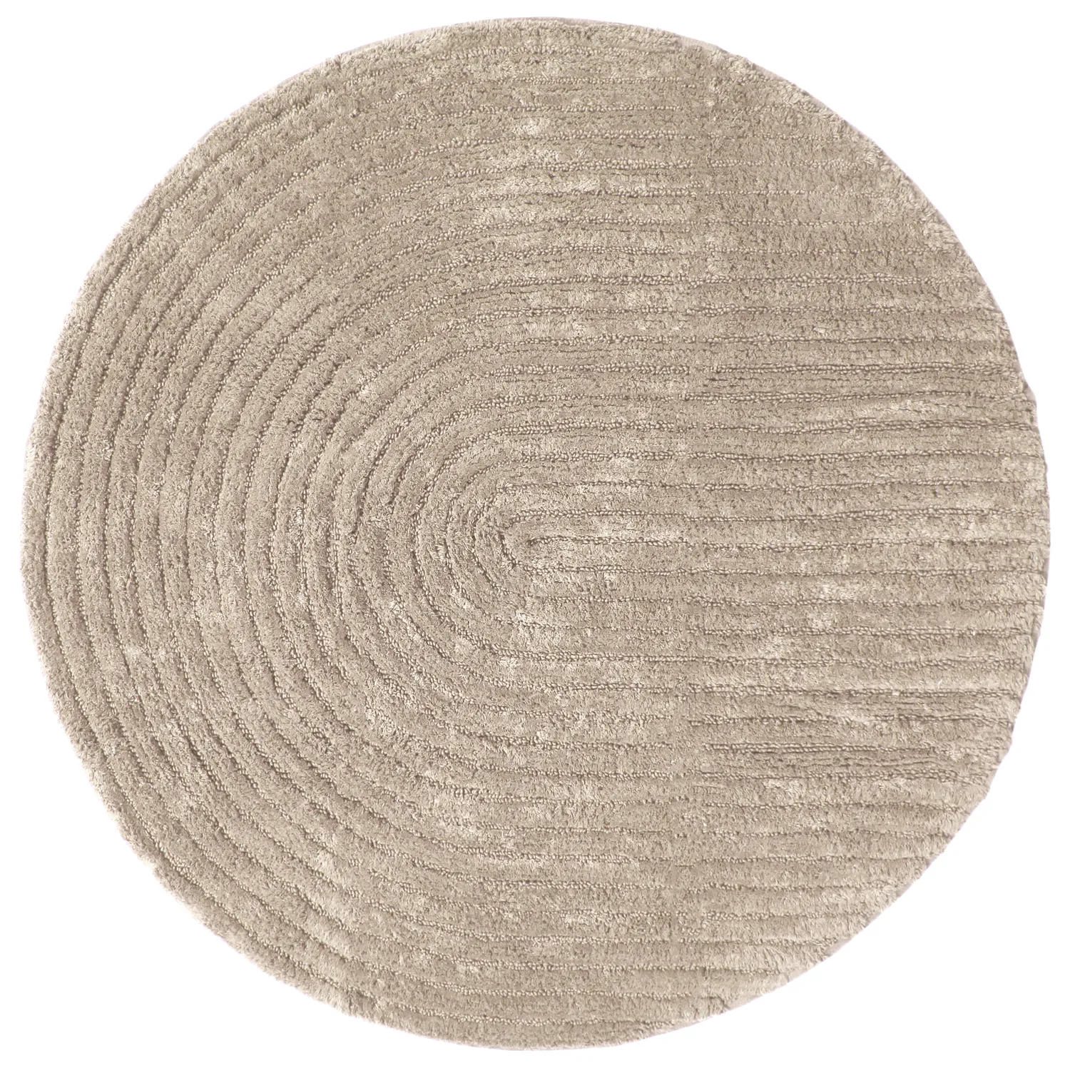 Round bath mat - Eveena (beige)