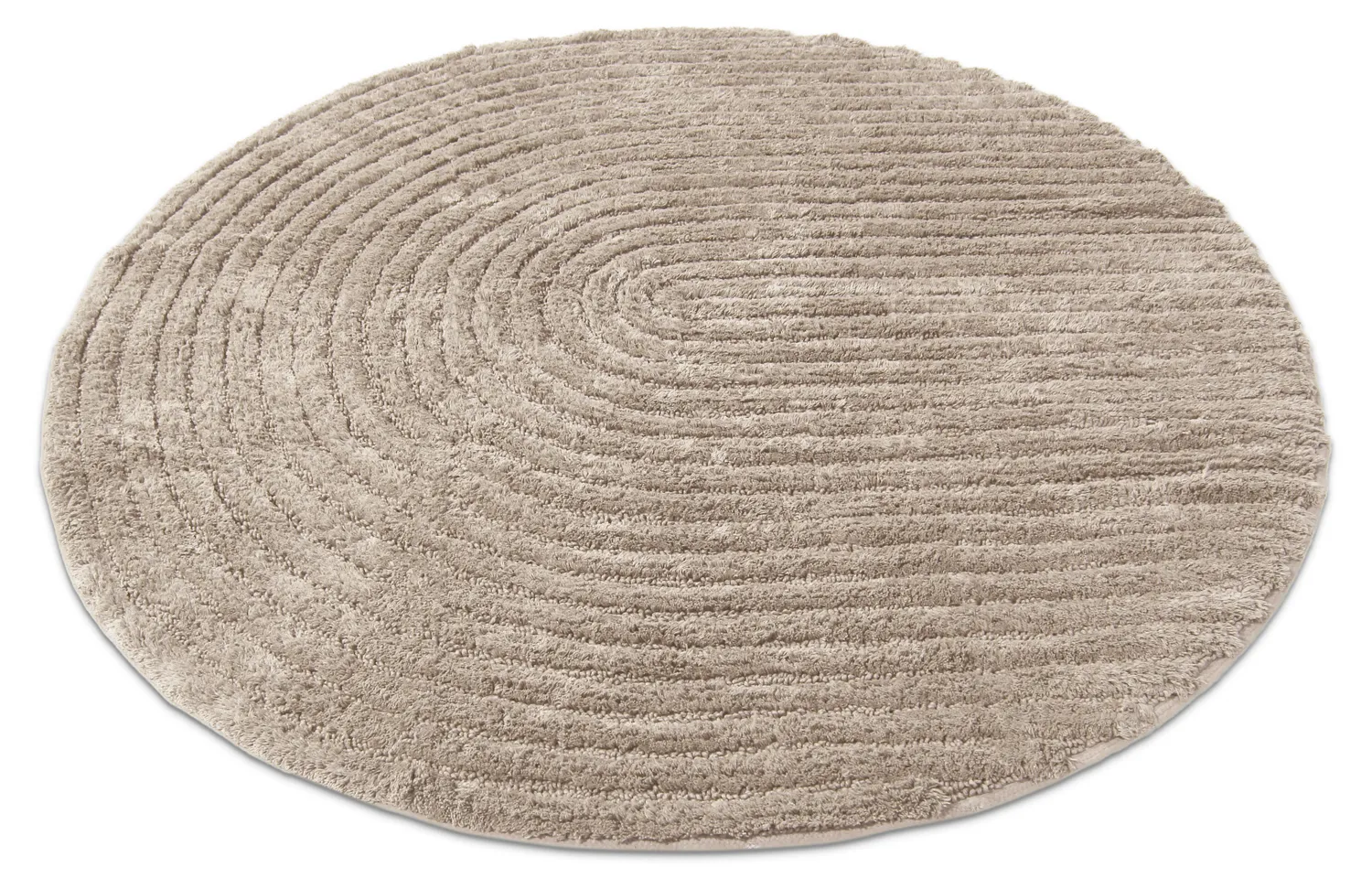 Round bath mat - Eveena (beige)