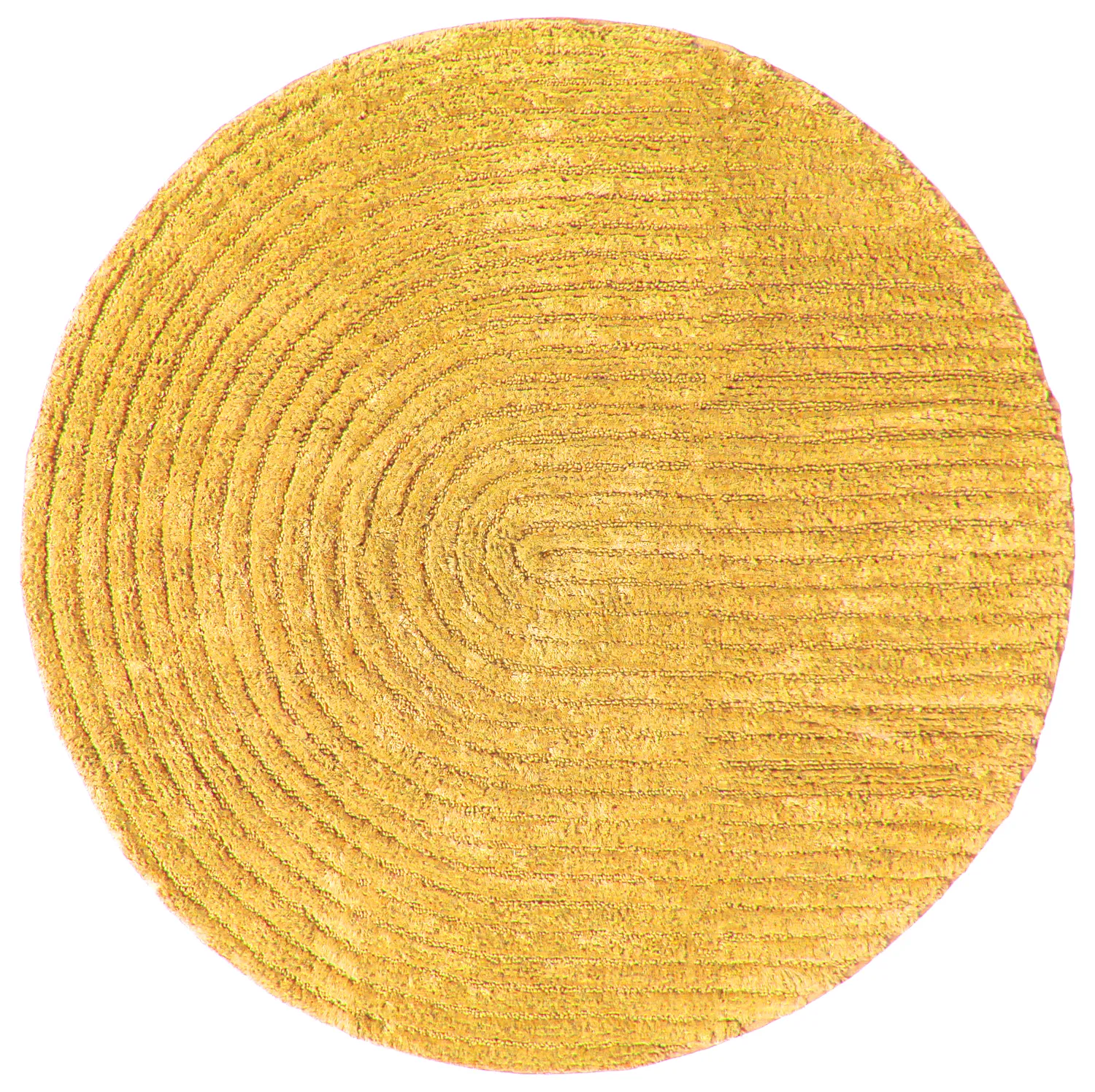 Round bath mat - Eveena (yellow)
