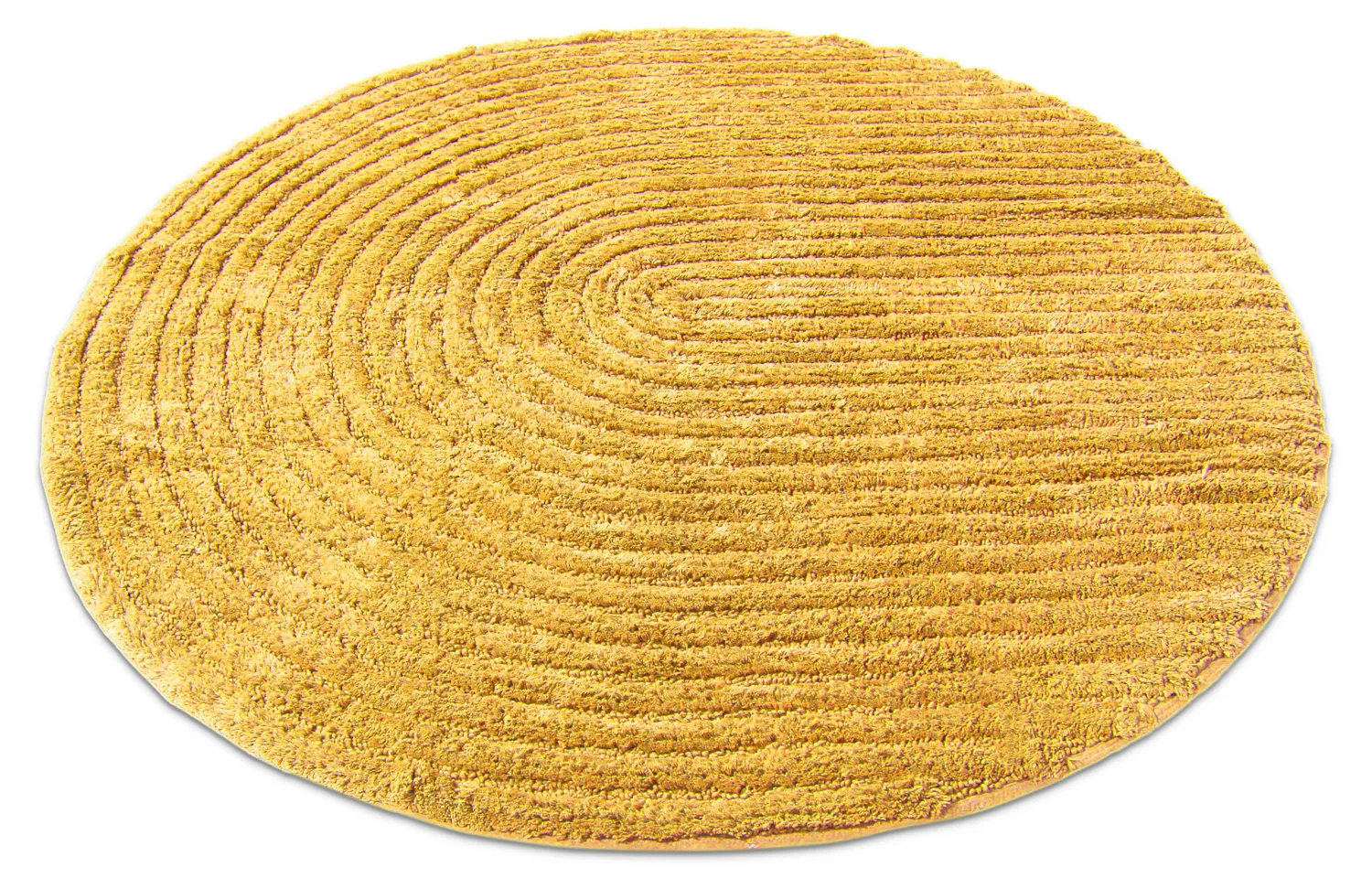Round bath mat - Eveena (yellow)