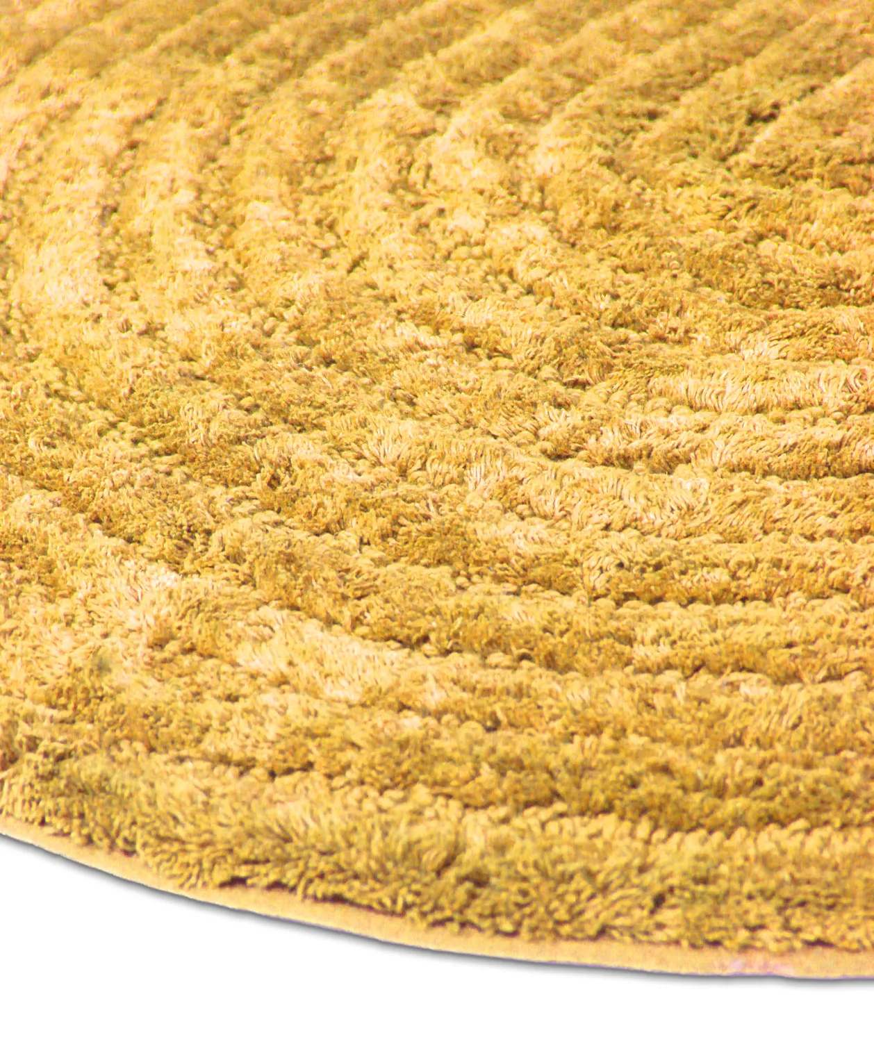 Round bath mat - Eveena (yellow)