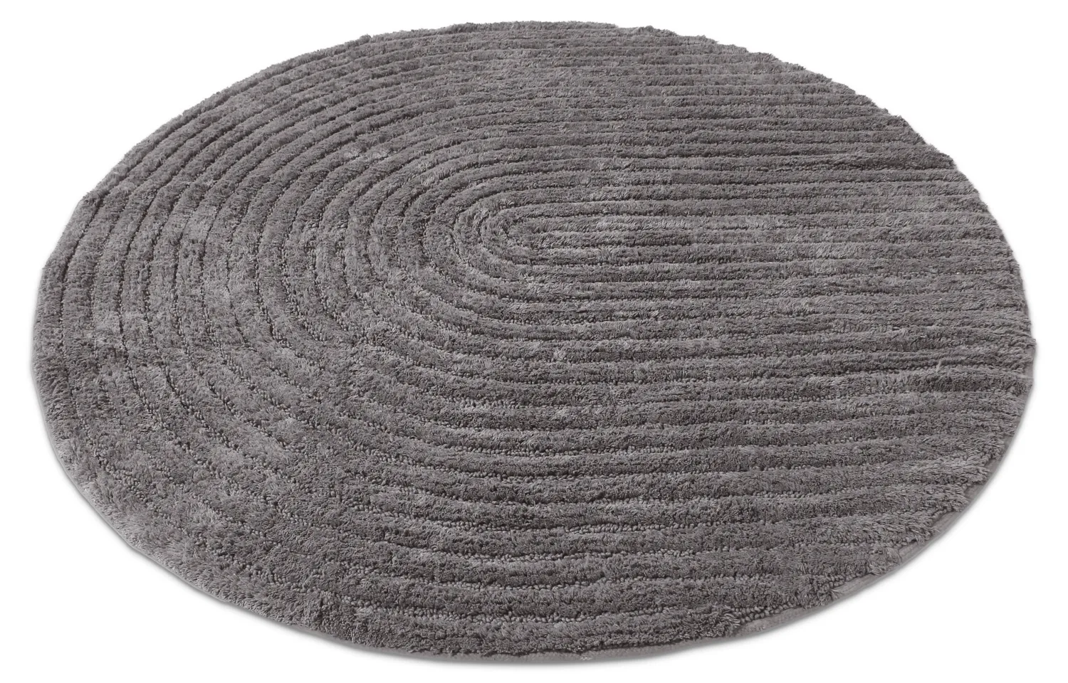Round bath mat - Evena (dark gray)