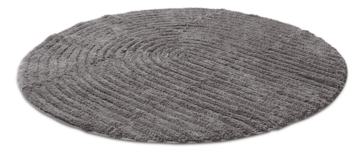 Round bath mat - Evena (dark gray)