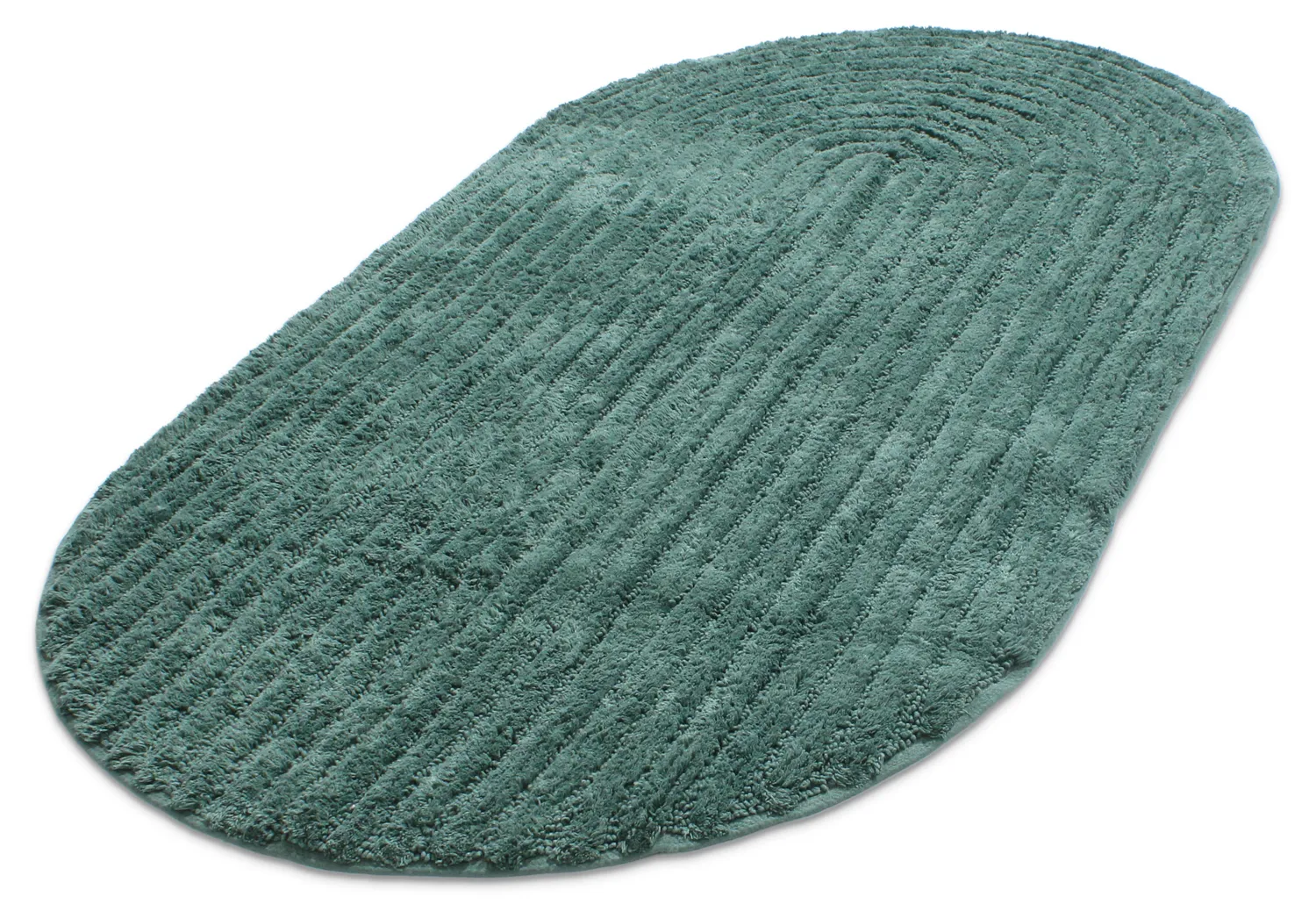 Oval bath mat - Evena (dark green)
