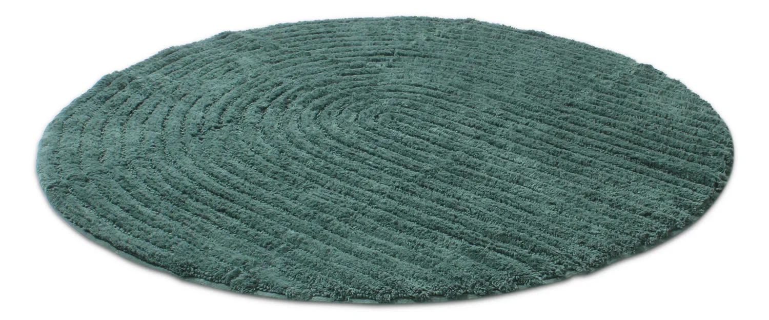 Round bath mat - Evena (dark green)