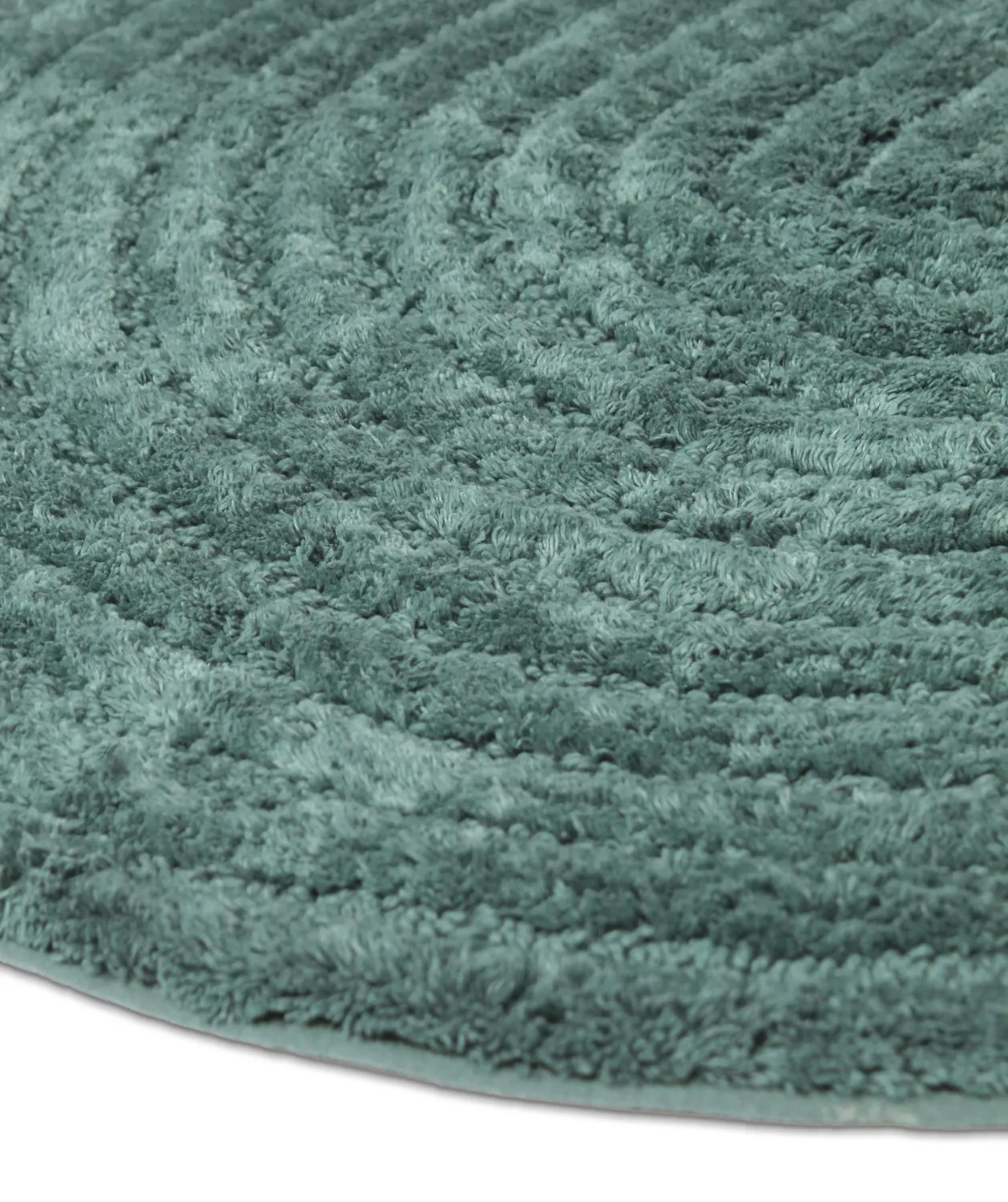 Round bath mat - Evena (dark green)